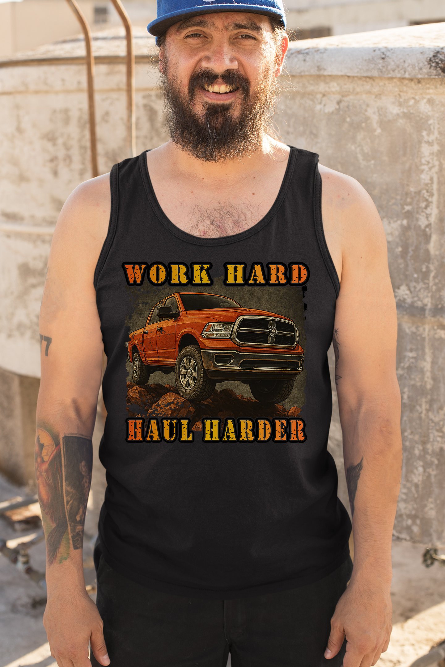 ALTRA Canotta uomo Work Hard Haul Harder pickup americano fuoristrada 4x4