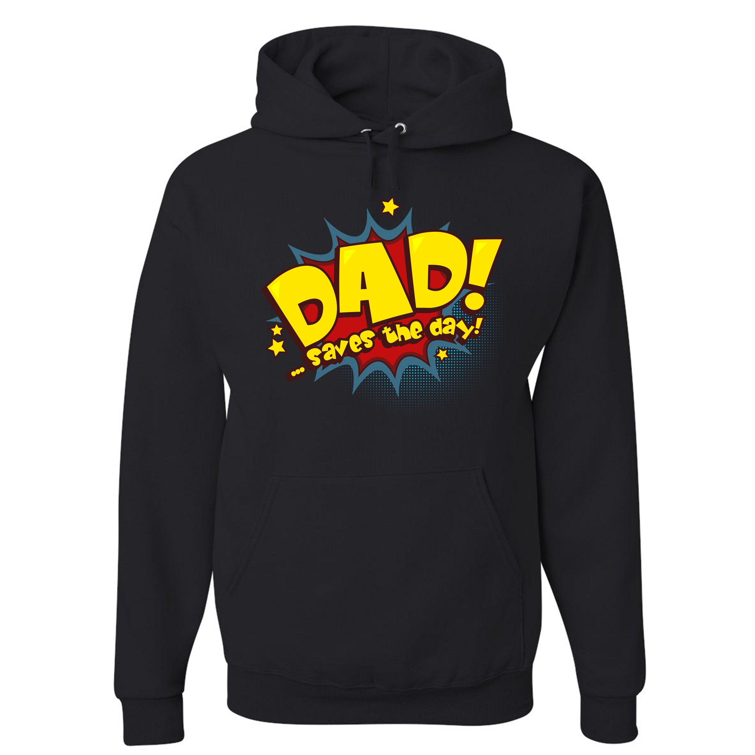 Dad Saves the Day! Sweatshirt Father's Day World's Greatest Dad Hoodie - Picture 3 of 29