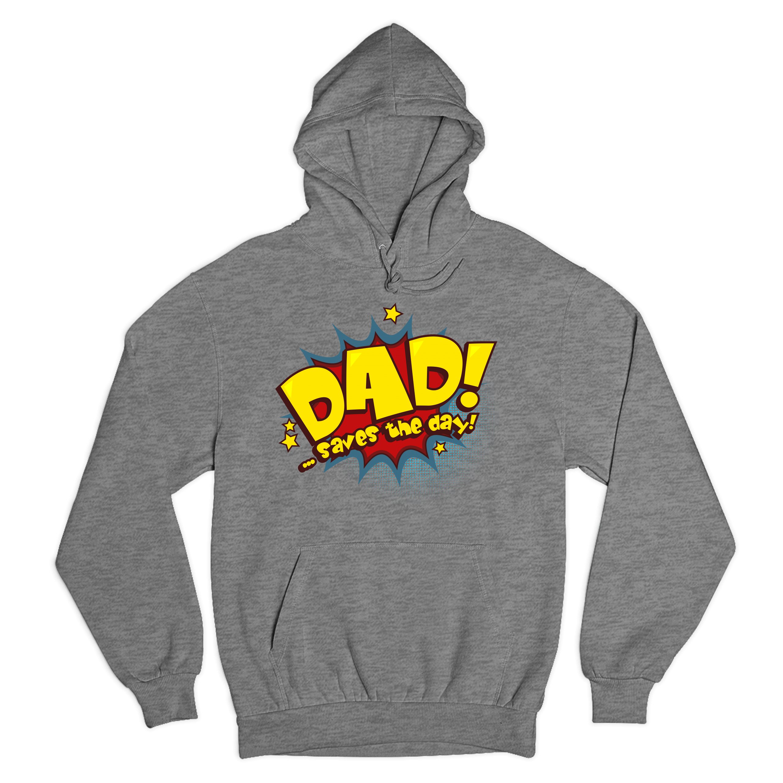 Dad Saves the Day! Sweatshirt Father's Day World's Greatest Dad Hoodie - Picture 6 of 29