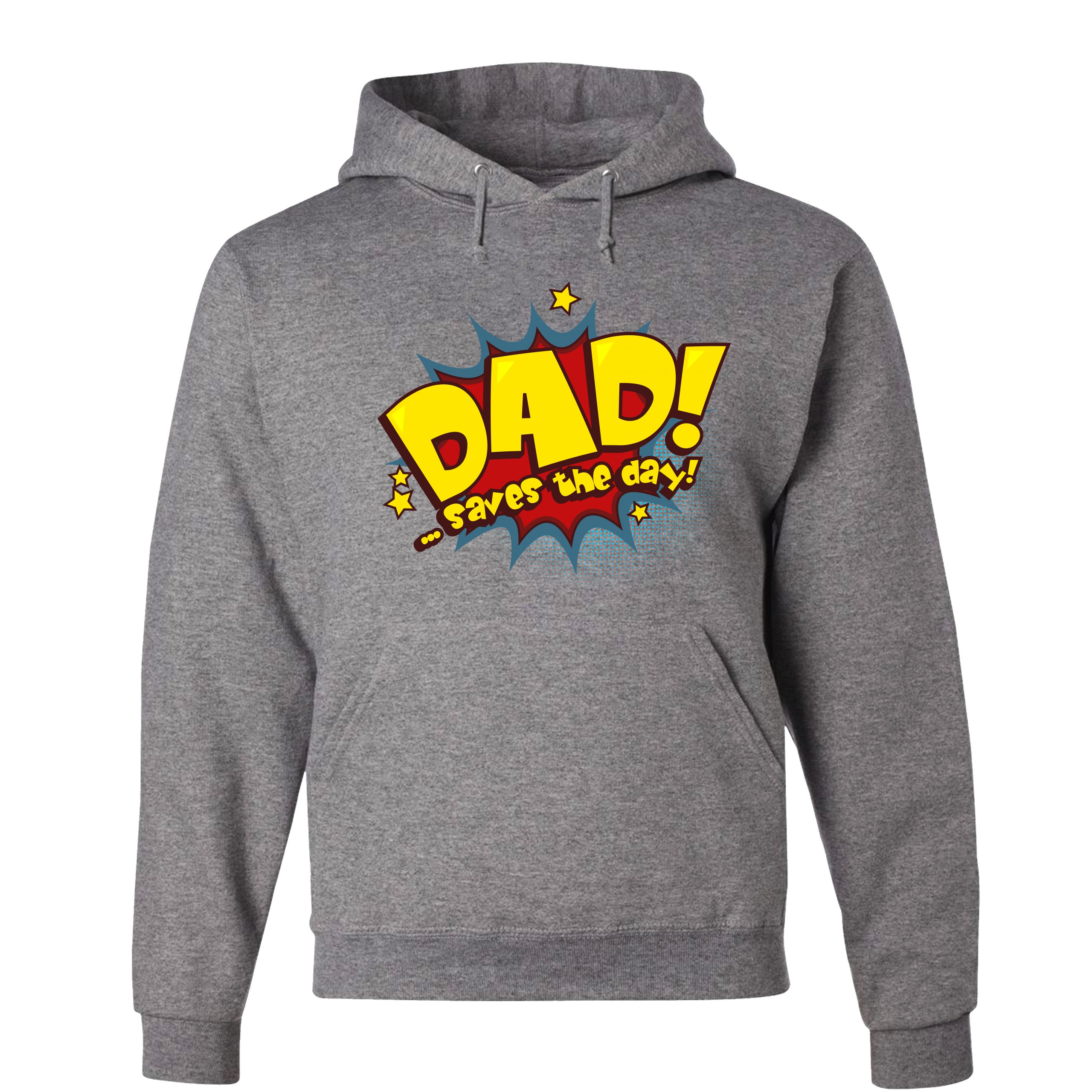 Dad Saves the Day! Sweatshirt Father's Day World's Greatest Dad Hoodie - Picture 7 of 29