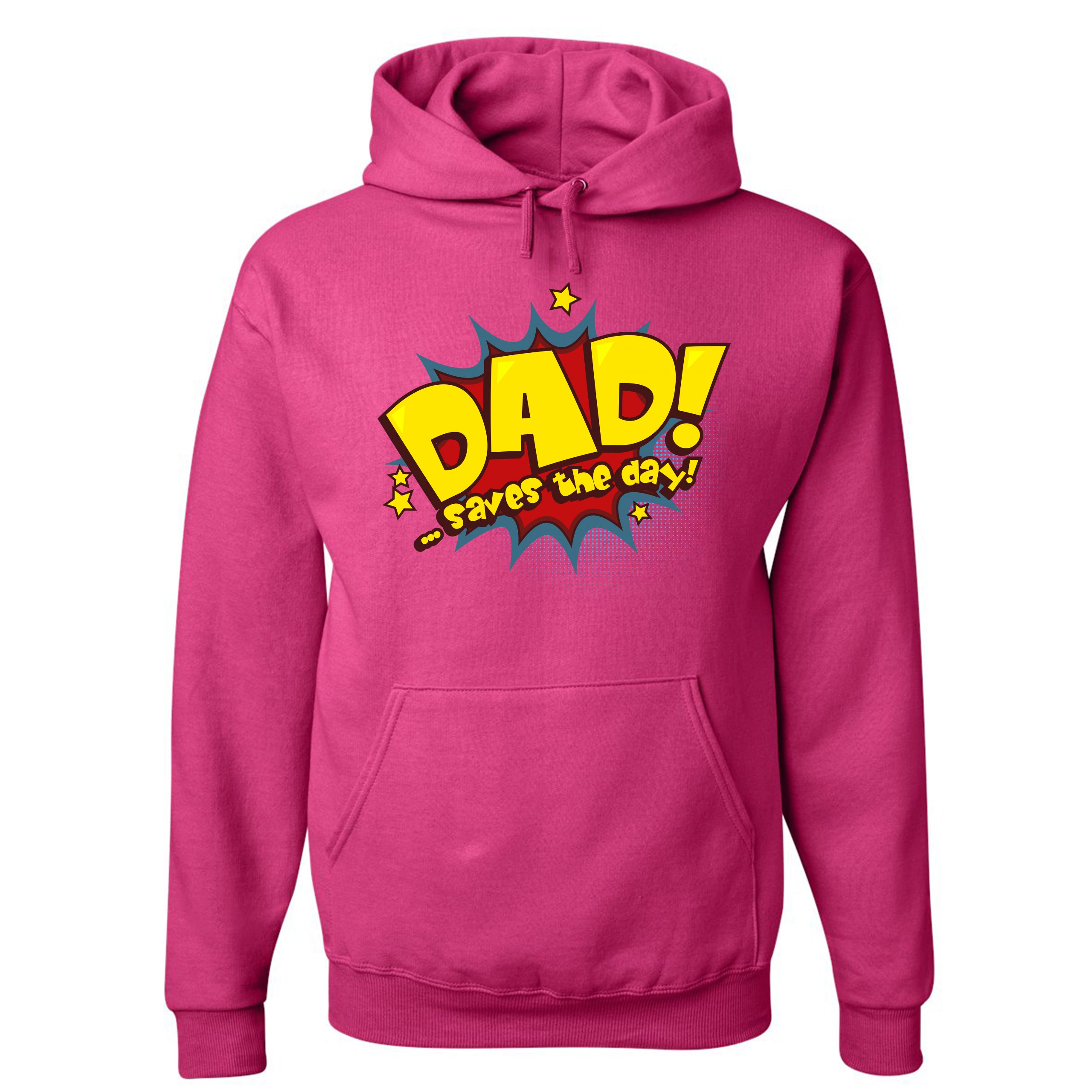 Dad Saves the Day! Sweatshirt Father's Day World's Greatest Dad Hoodie - Picture 27 of 29