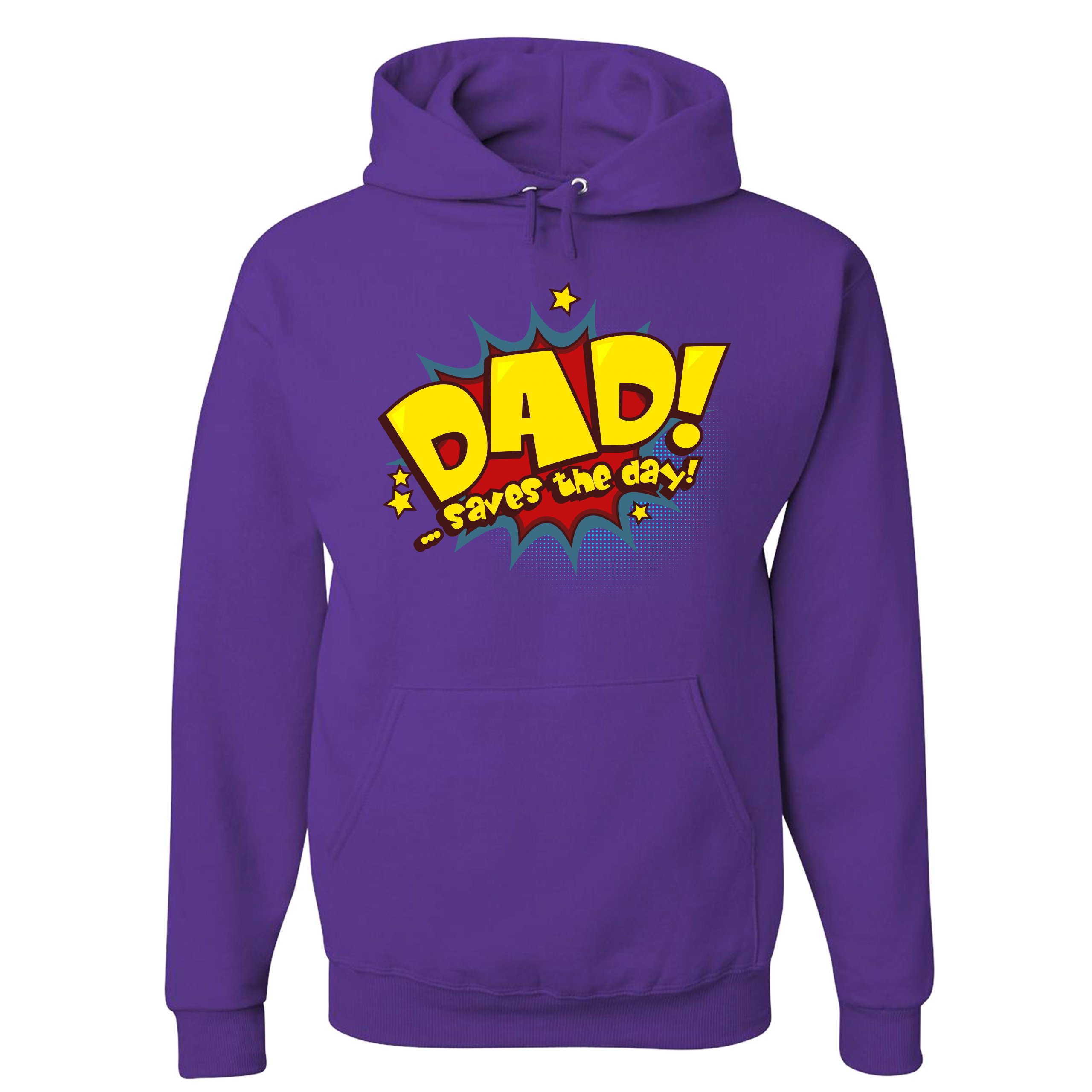 Dad Saves the Day! Sweatshirt Father's Day World's Greatest Dad Hoodie - Picture 11 of 29