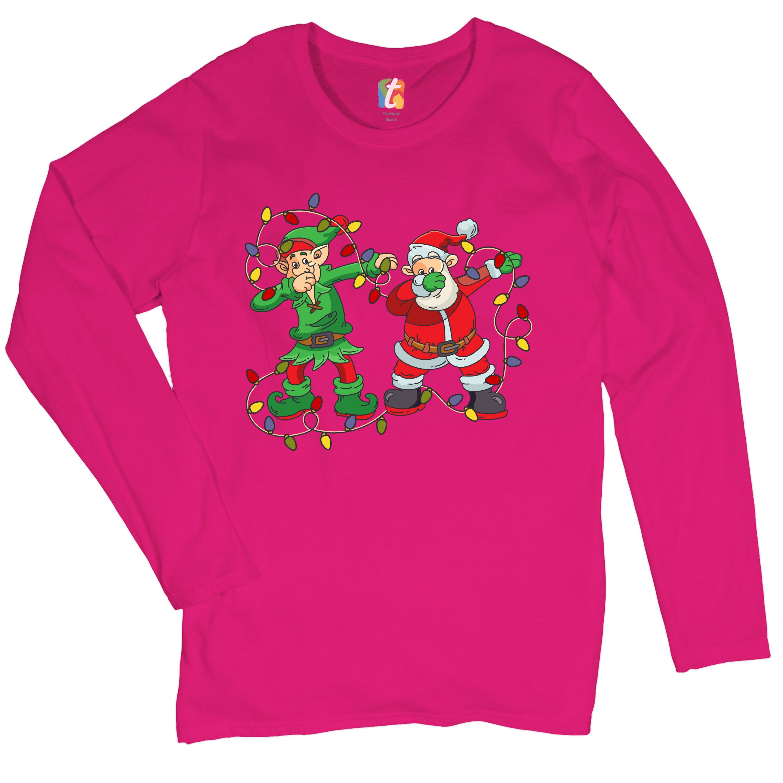 Elf and Santa Claus Dab Dancing Women's 