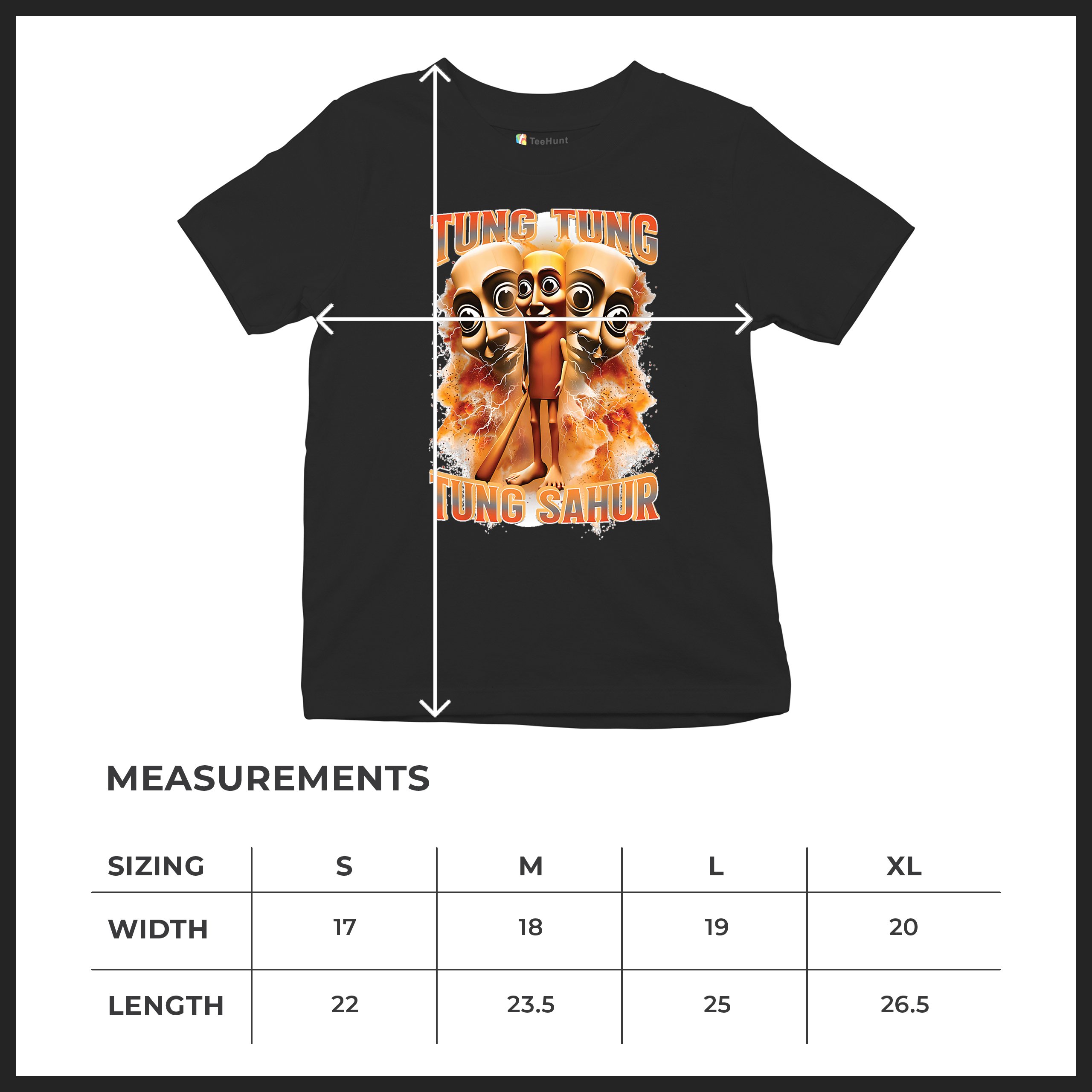 Tung Tung Tung Sahur Youth T-shirt Funny Italian Brainrot Meme VIbe Kids - Picture 8 of 50