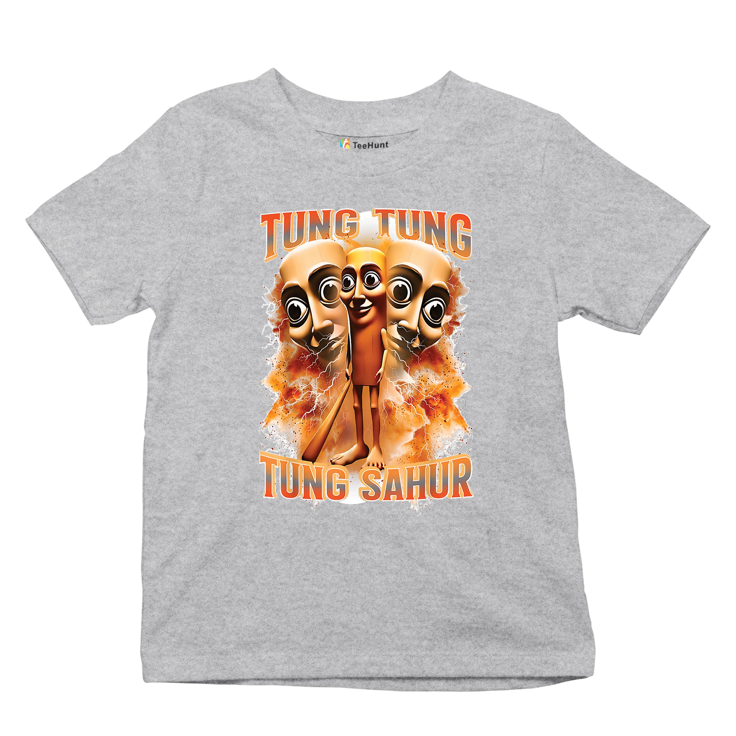 Tung Tung Tung Sahur Youth T-shirt Funny Italian Brainrot Meme VIbe Kids - Picture 13 of 50