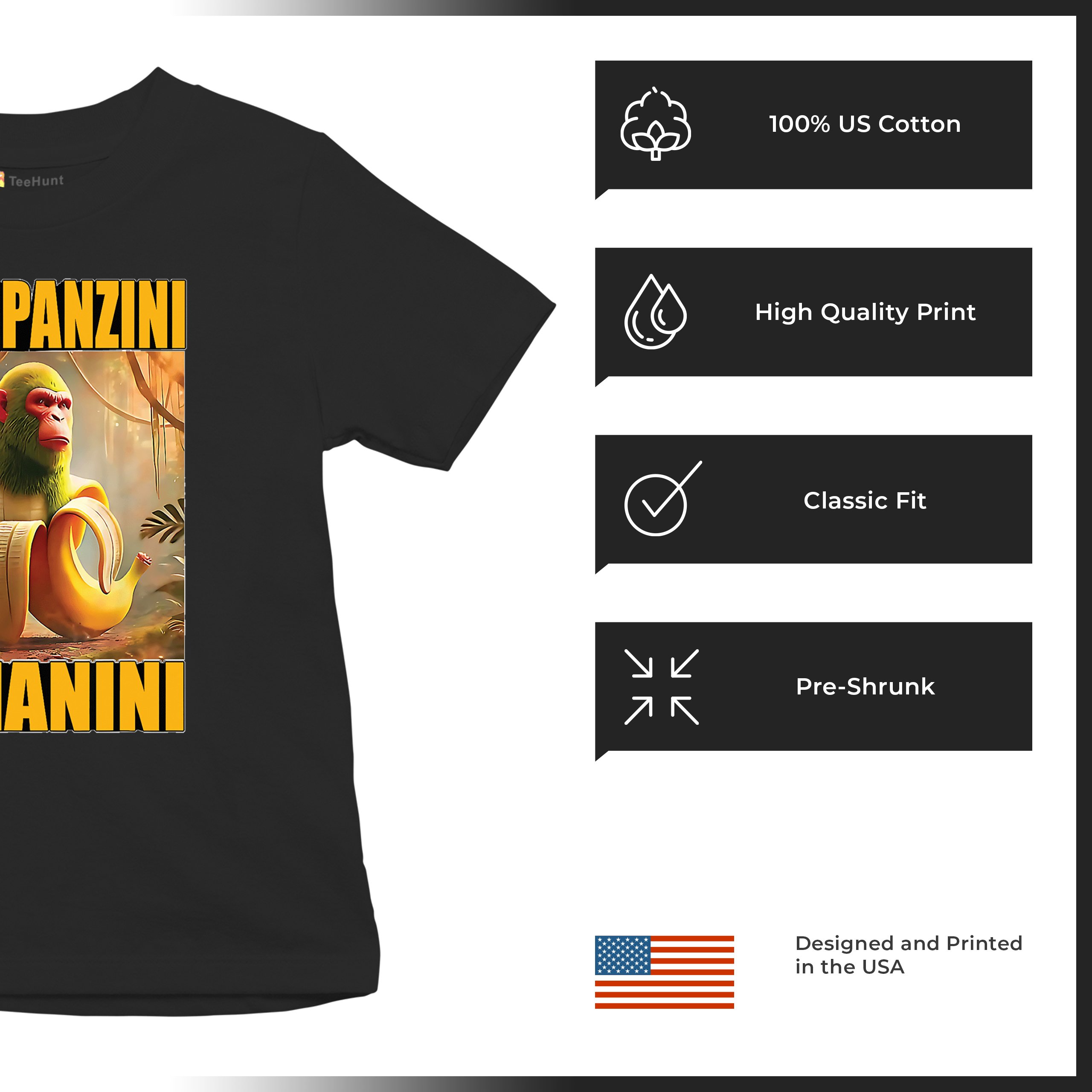 Champanzini Bananini Youth T-shirt Italian Brainrot Gen Z Alpha Meme Kids - Picture 7 of 50