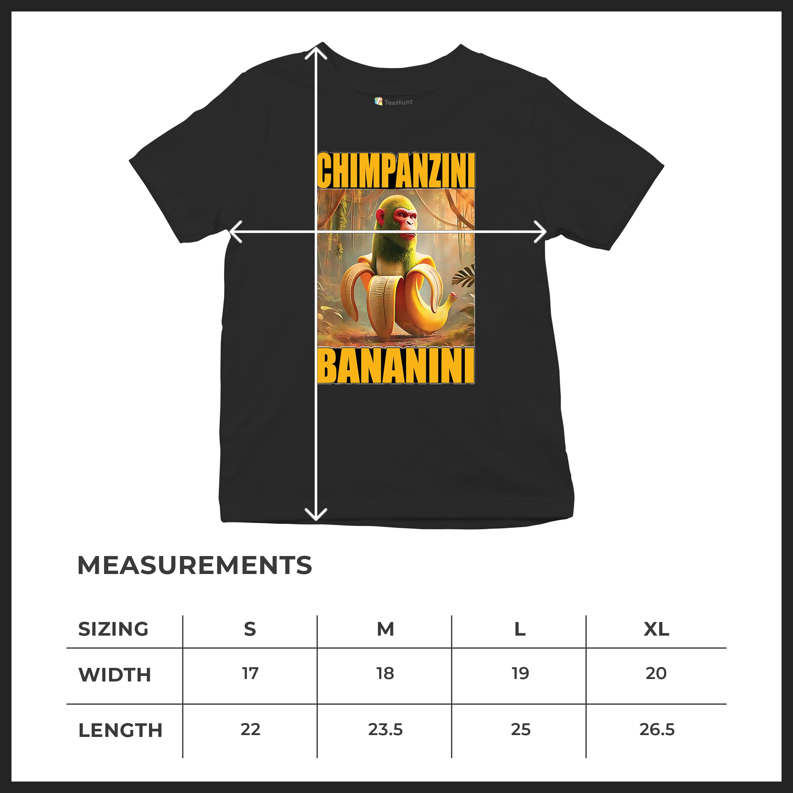 Champanzini Bananini Youth T-shirt Italian Brainrot Gen Z Alpha Meme Kids - Picture 8 of 50