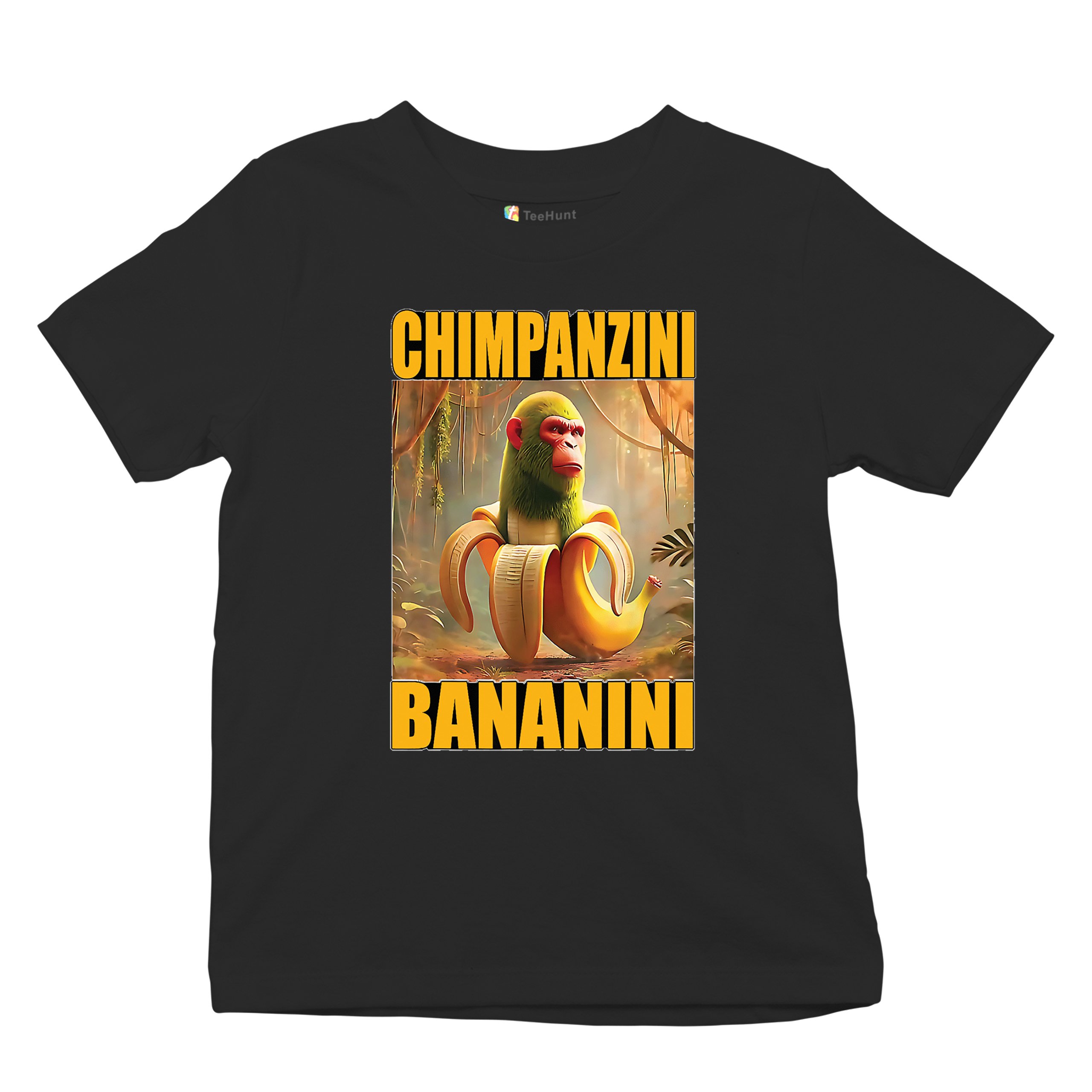 Champanzini Bananini Youth T-shirt Italian Brainrot Gen Z Alpha Meme Kids - Picture 6 of 50