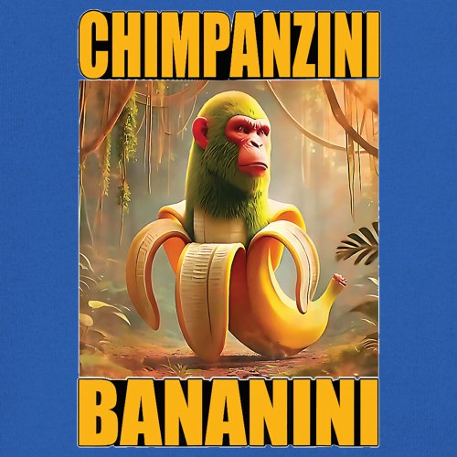 Champanzini Bananini Youth T-shirt Italian Brainrot Gen Z Alpha Meme Kids - Picture 39 of 50