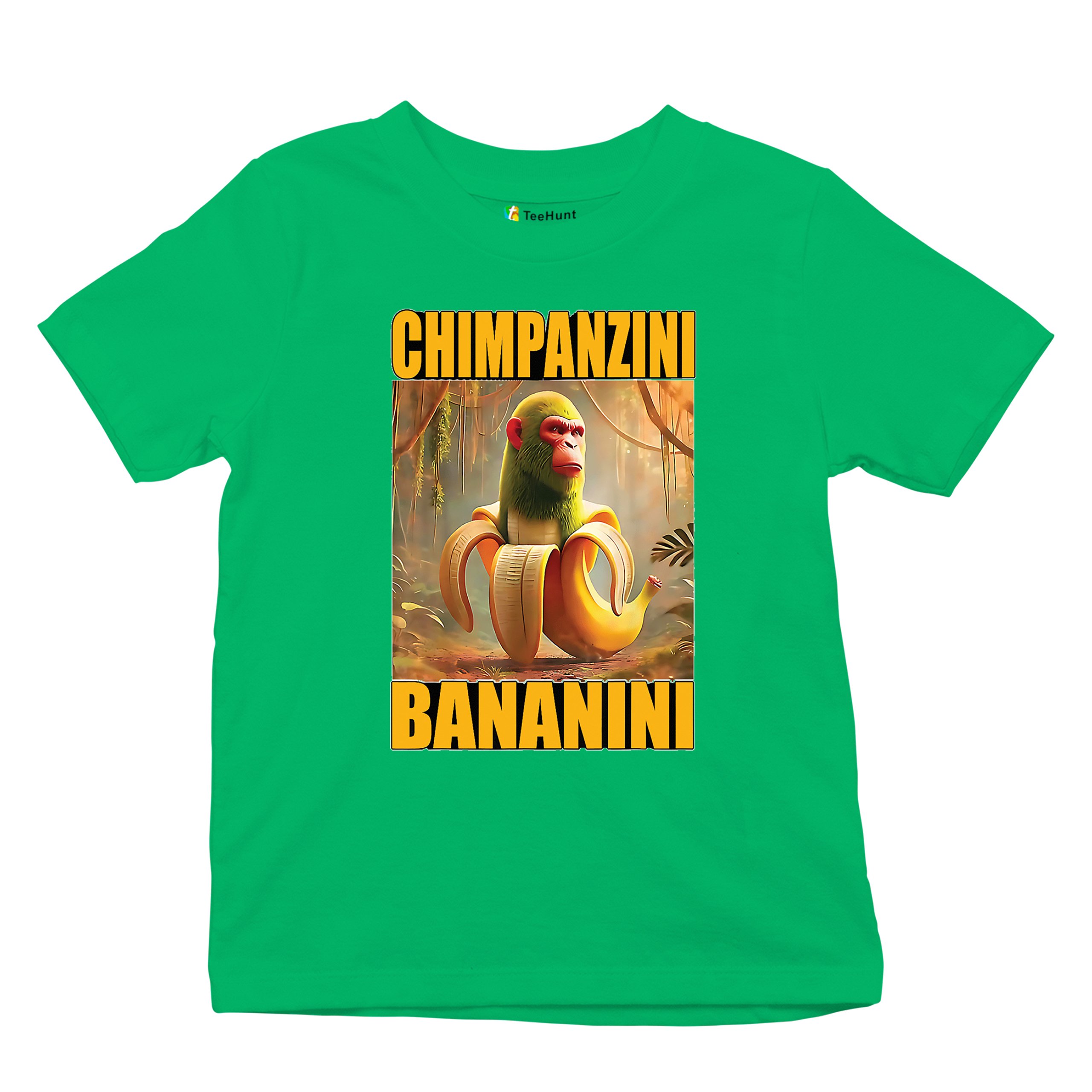 Champanzini Bananini Youth T-shirt Italian Brainrot Gen Z Alpha Meme Kids - Picture 34 of 50