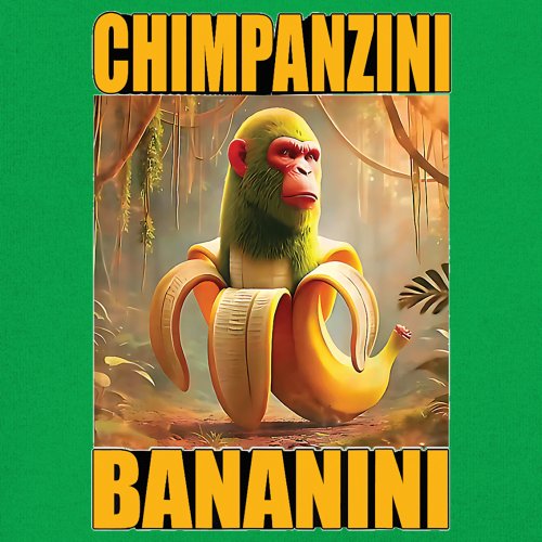 Champanzini Bananini Youth T-shirt Italian Brainrot Gen Z Alpha Meme Kids - Picture 32 of 50