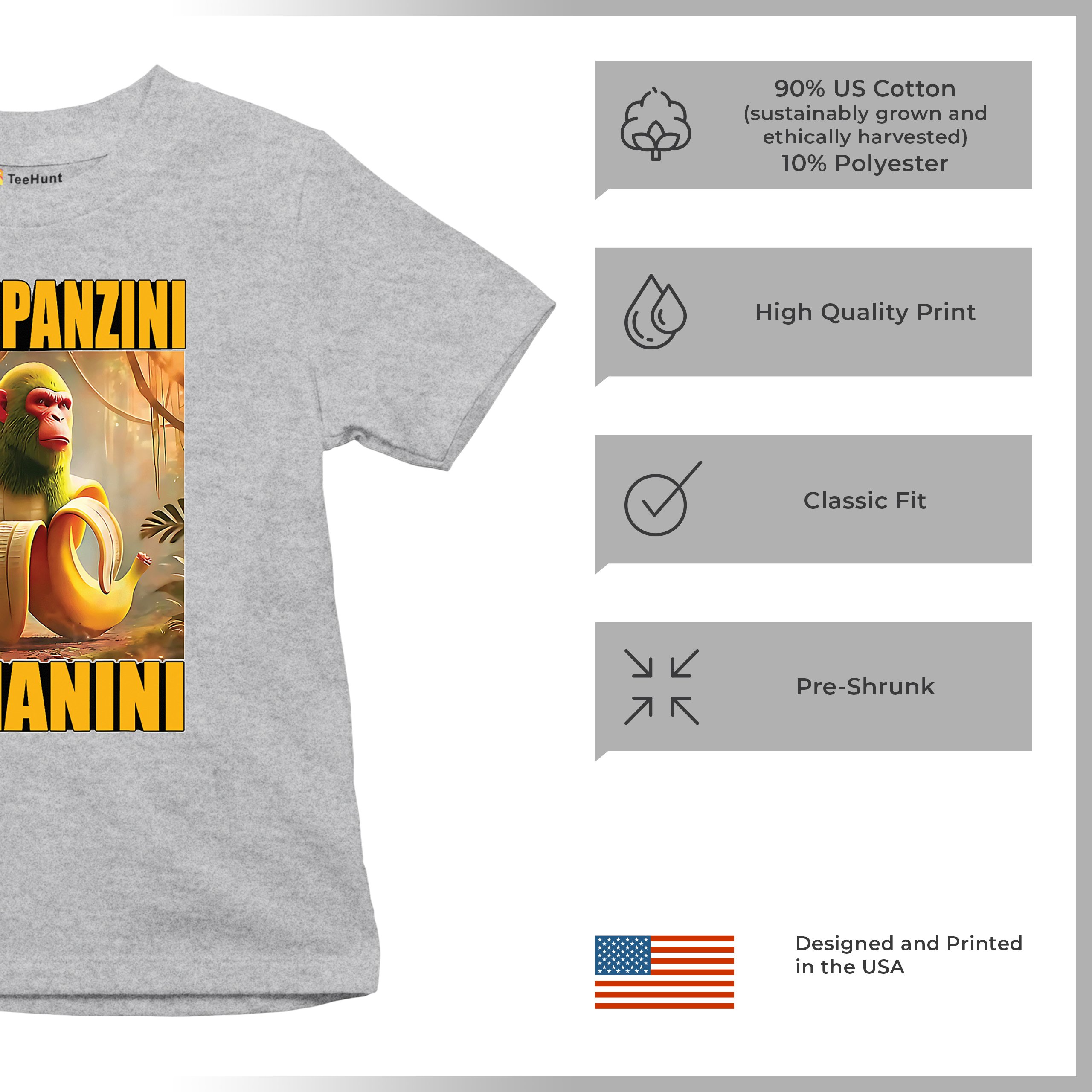 Champanzini Bananini Youth T-shirt Italian Brainrot Gen Z Alpha Meme Kids - Picture 14 of 50