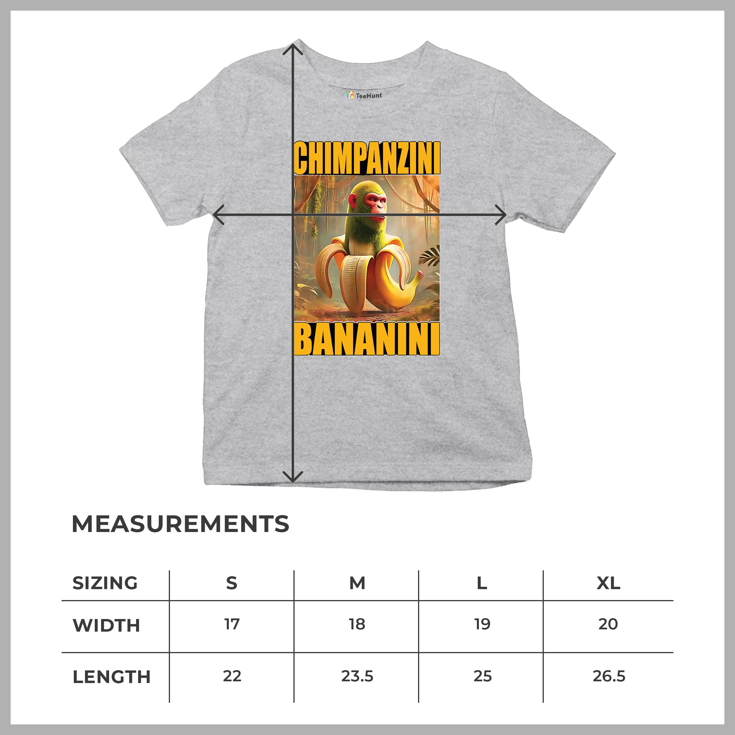 Champanzini Bananini Youth T-shirt Italian Brainrot Gen Z Alpha Meme Kids - Picture 15 of 50
