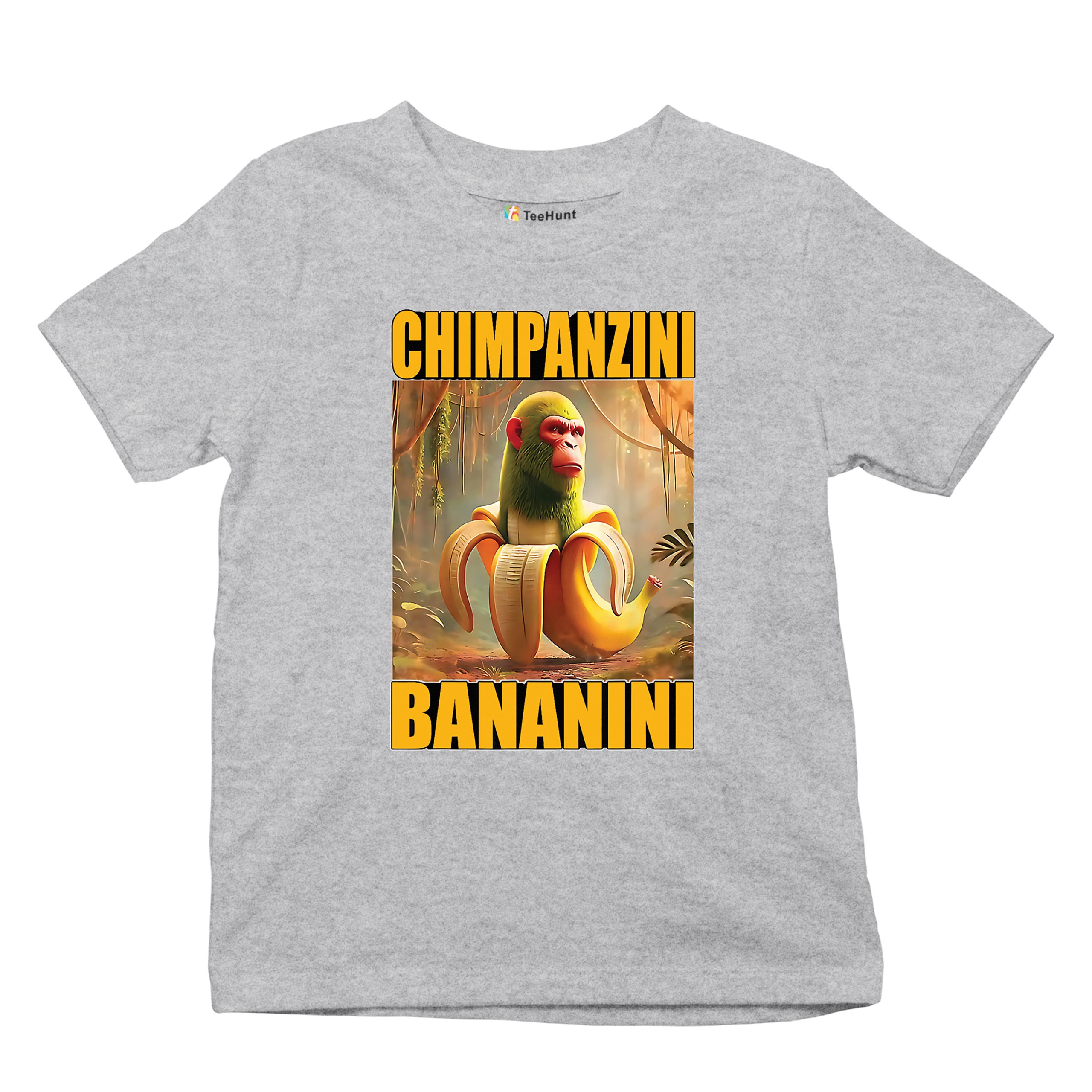 Champanzini Bananini Youth T-shirt Italian Brainrot Gen Z Alpha Meme Kids - Picture 13 of 50