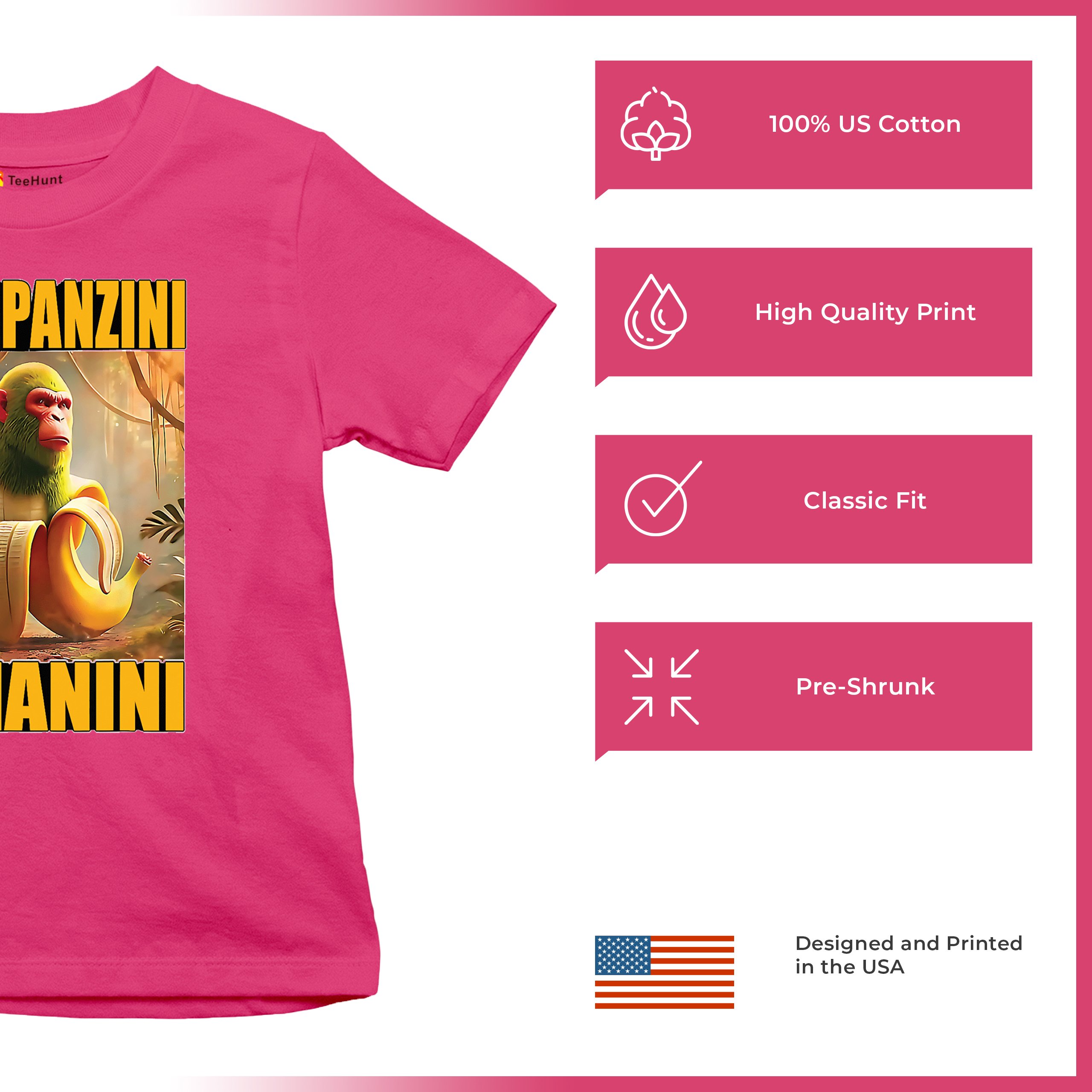 Champanzini Bananini Youth T-shirt Italian Brainrot Gen Z Alpha Meme Kids - Picture 49 of 50