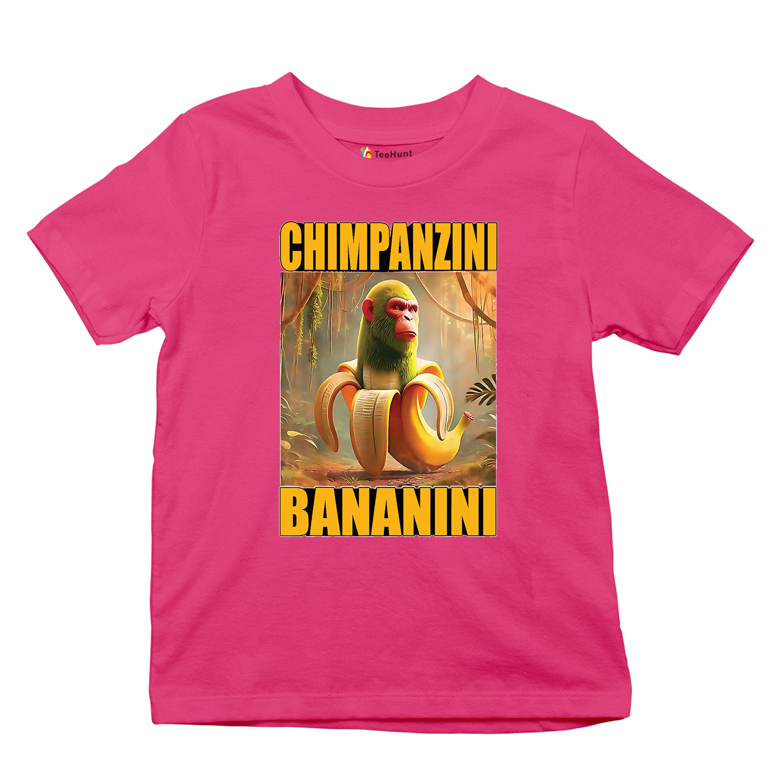 Champanzini Bananini Youth T-shirt Italian Brainrot Gen Z Alpha Meme Kids - Picture 48 of 50