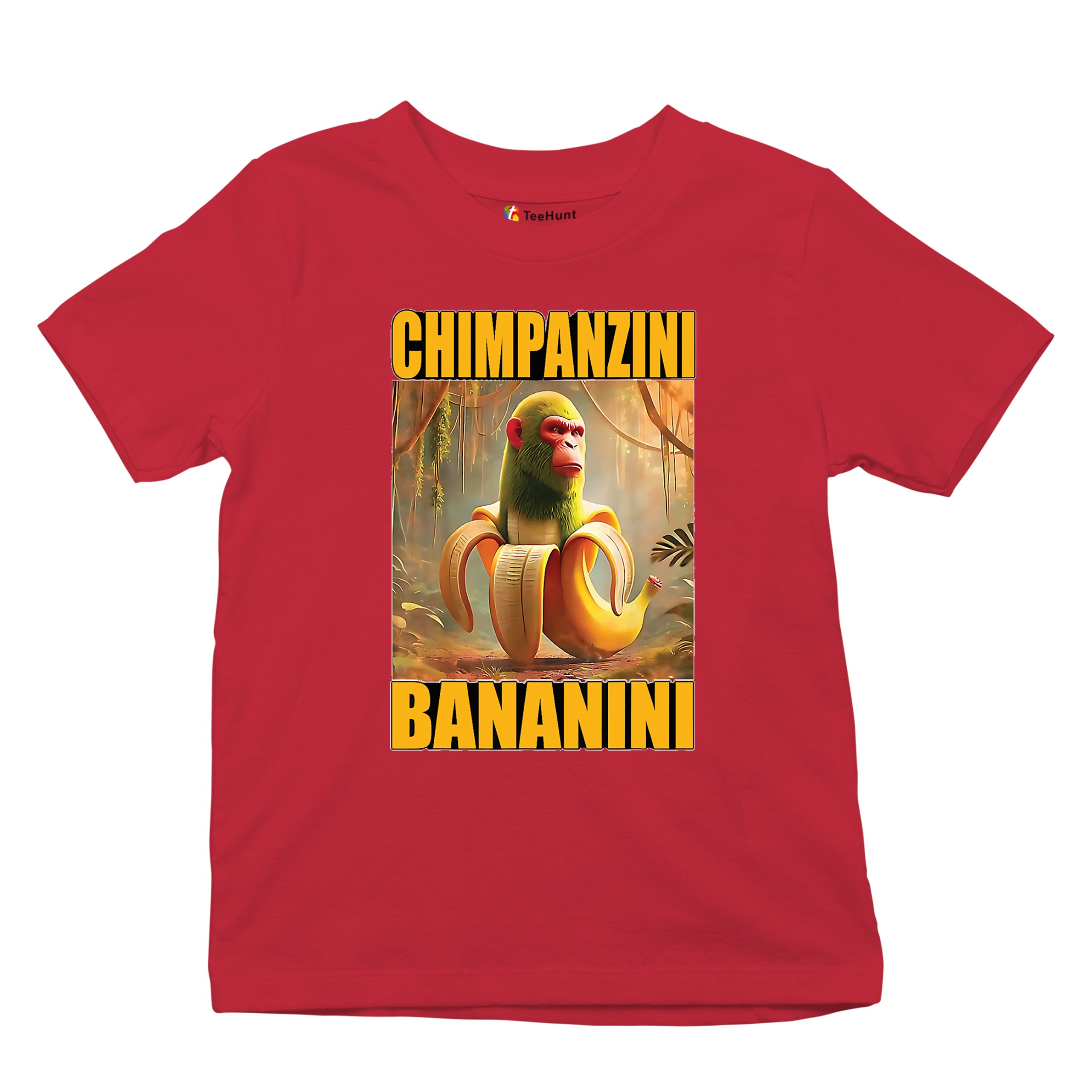 Champanzini Bananini Youth T-shirt Italian Brainrot Gen Z Alpha Meme Kids - Picture 20 of 50