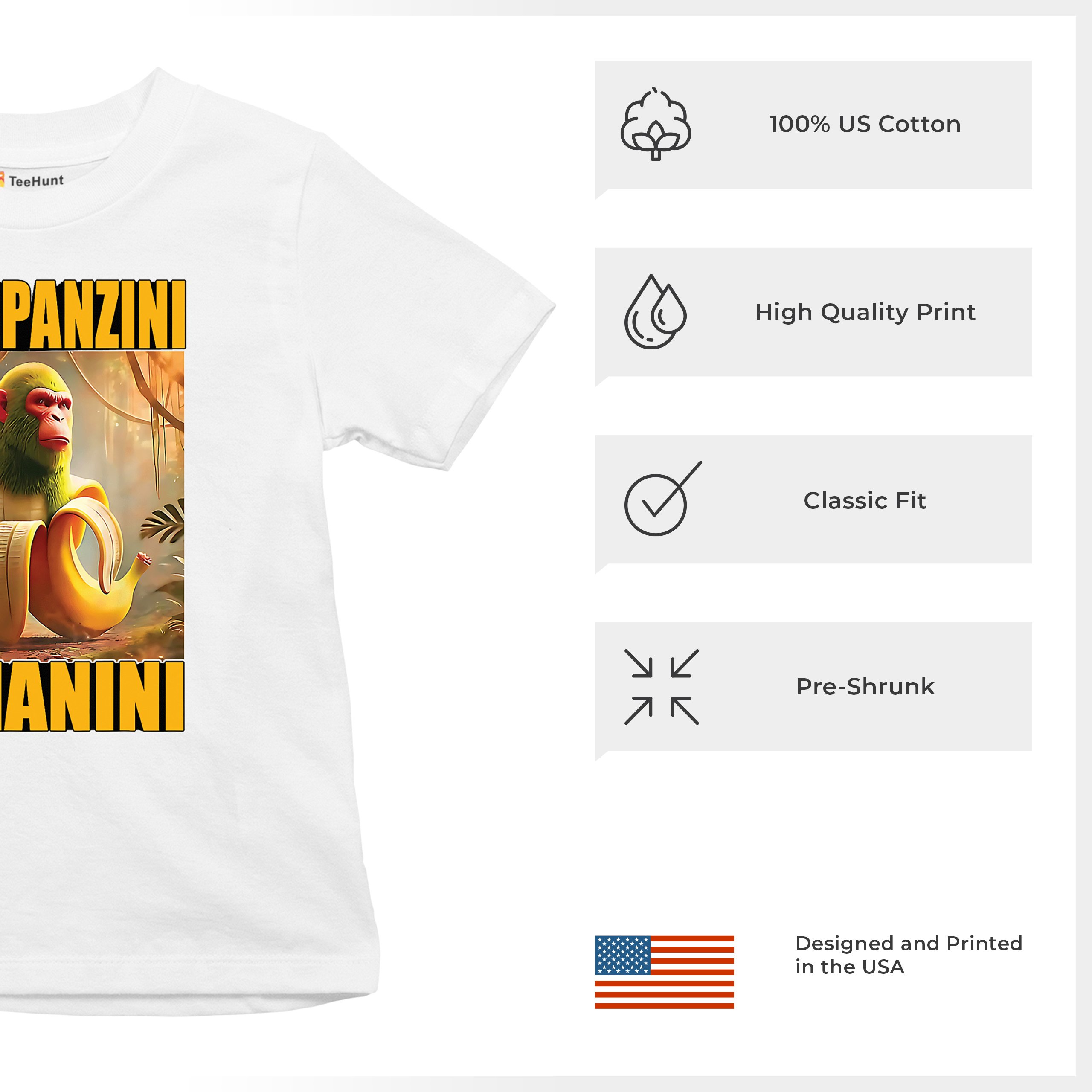 Champanzini Bananini Youth T-shirt Italian Brainrot Gen Z Alpha Meme Kids - Picture 28 of 50