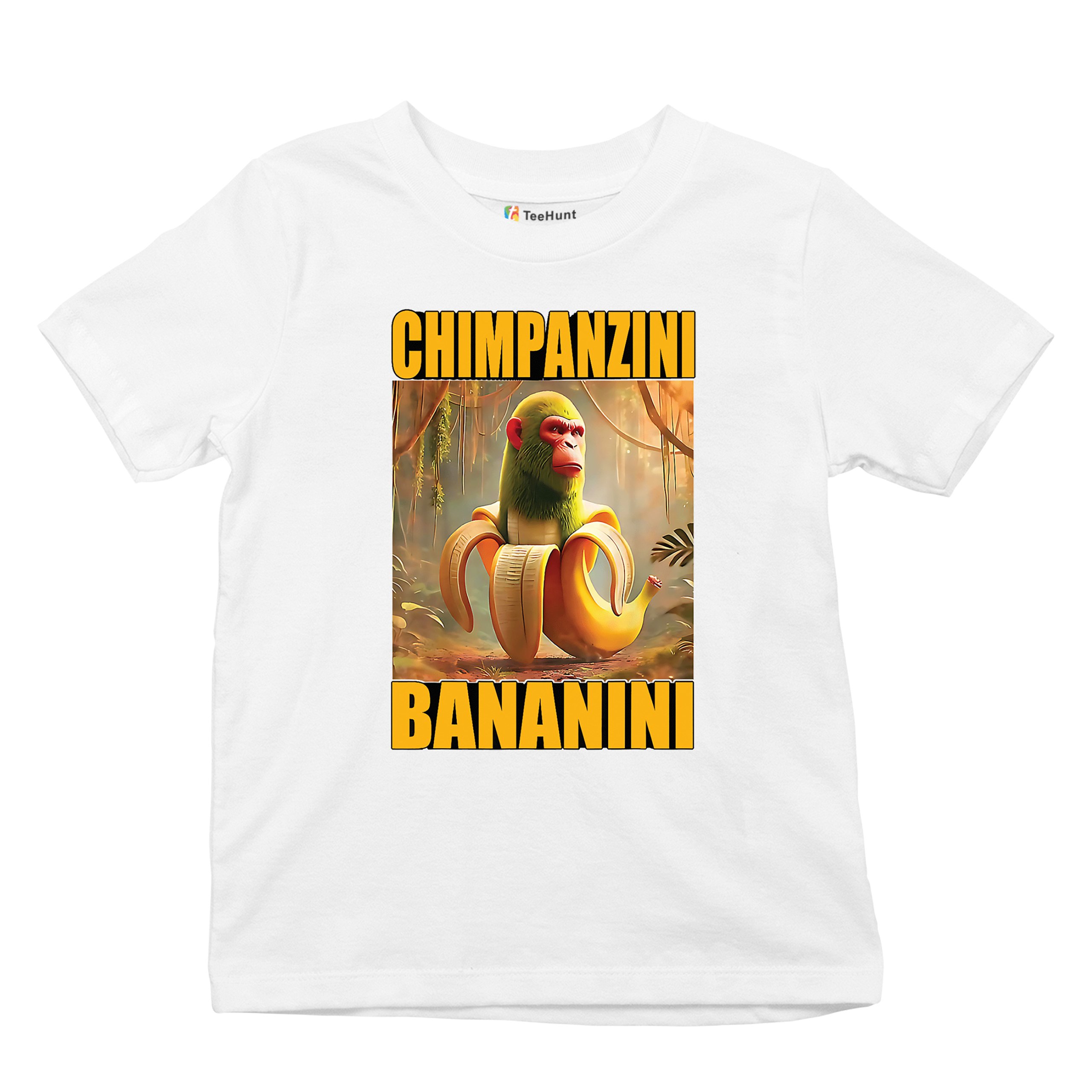 Champanzini Bananini Youth T-shirt Italian Brainrot Gen Z Alpha Meme Kids - Picture 27 of 50
