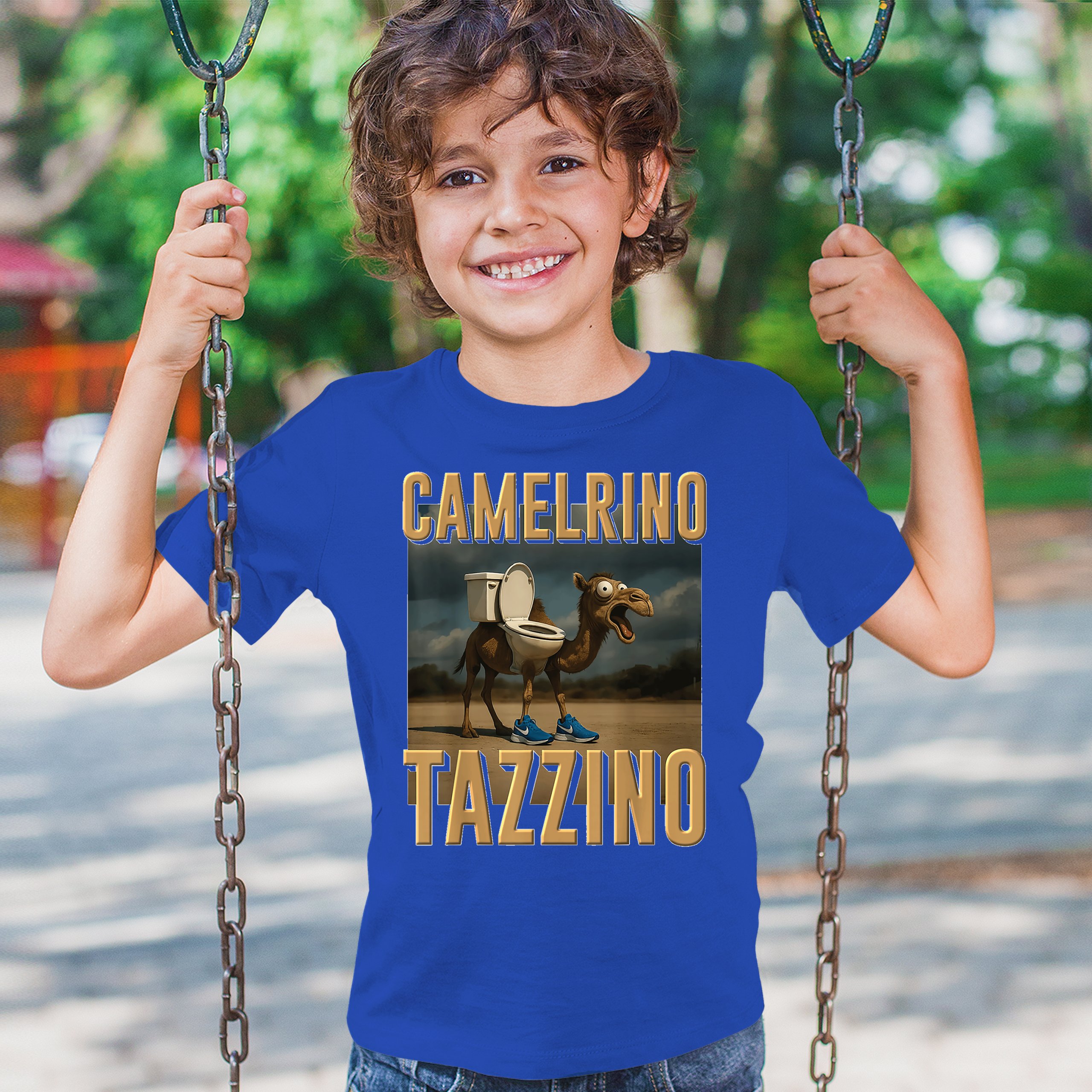 Camelrino Tazzino Youth T-shirt Fun Italian Brainrot Gen Z Alpha Meme Kids - Picture 40 of 50