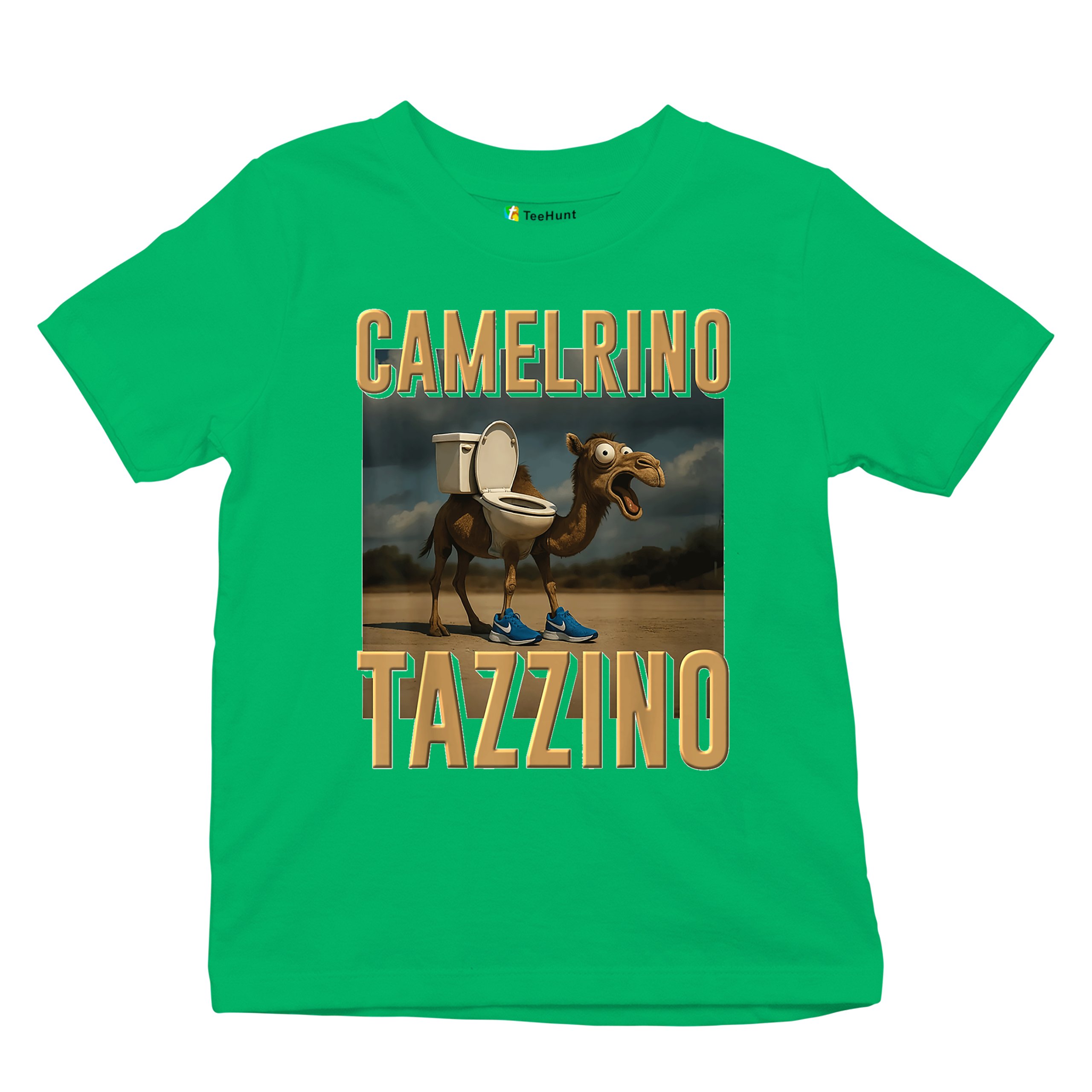 Camelrino Tazzino Youth T-shirt Fun Italian Brainrot Gen Z Alpha Meme Kids - Picture 34 of 50