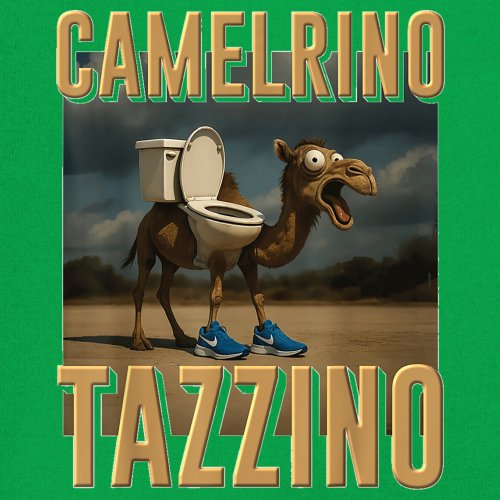 Camelrino Tazzino Youth T-shirt Fun Italian Brainrot Gen Z Alpha Meme Kids - Picture 32 of 50