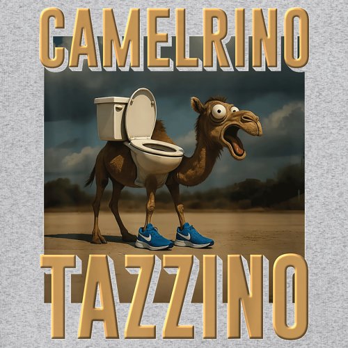 Camelrino Tazzino Youth T-shirt Fun Italian Brainrot Gen Z Alpha Meme Kids - Picture 11 of 50
