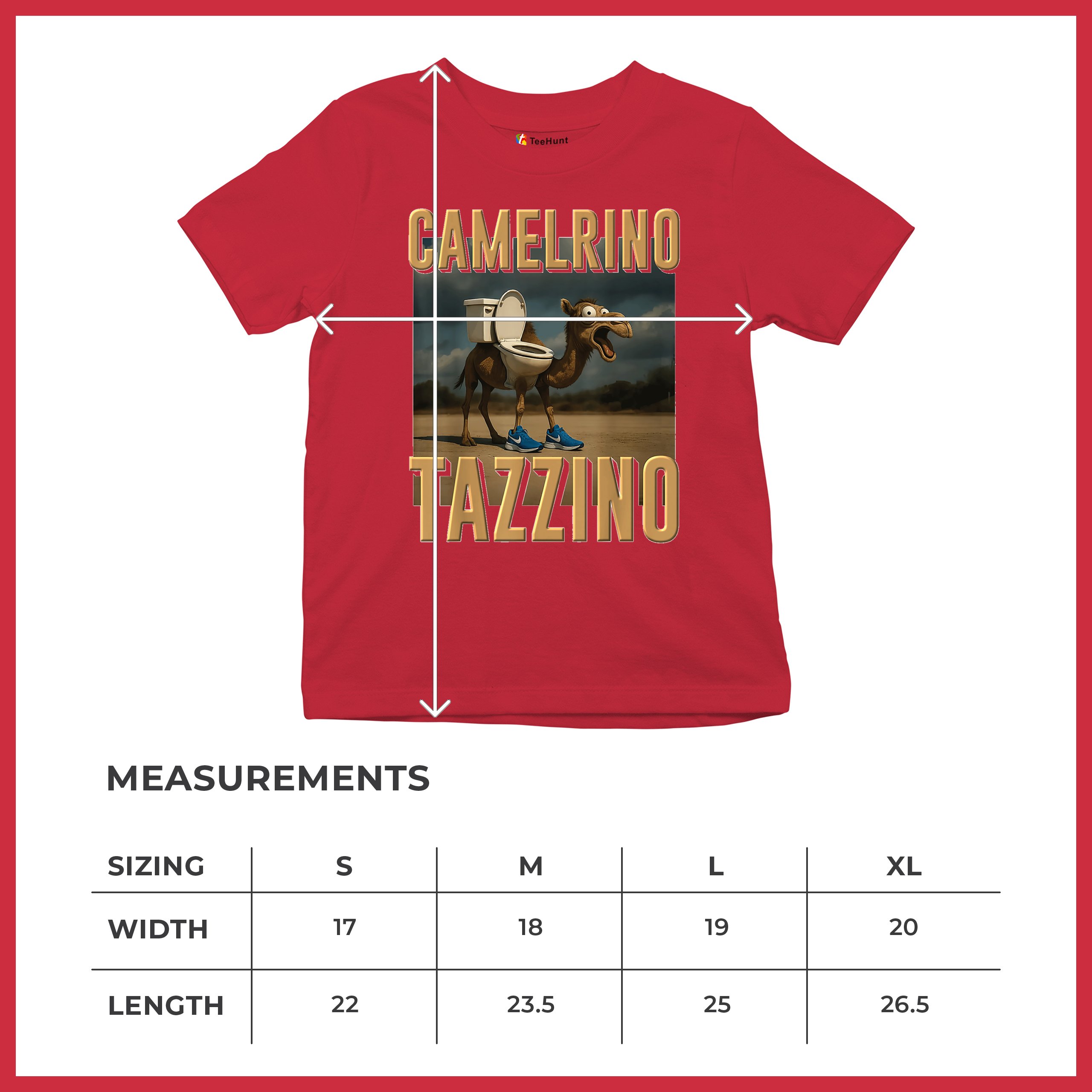 Camelrino Tazzino Youth T-shirt Fun Italian Brainrot Gen Z Alpha Meme Kids - Picture 22 of 50