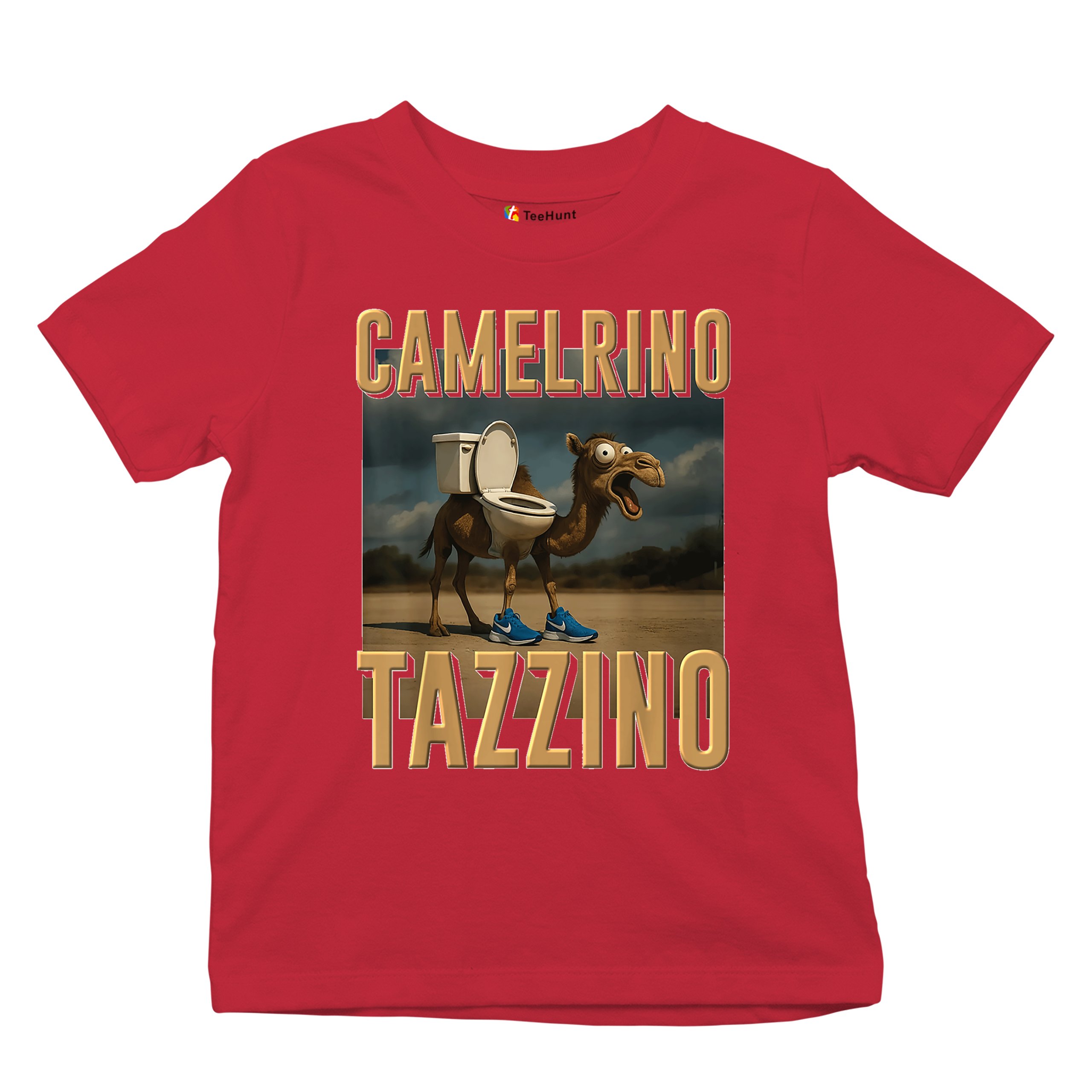 Camelrino Tazzino Youth T-shirt Fun Italian Brainrot Gen Z Alpha Meme Kids - Picture 20 of 50