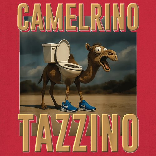 Camelrino Tazzino Youth T-shirt Fun Italian Brainrot Gen Z Alpha Meme Kids - Picture 18 of 50
