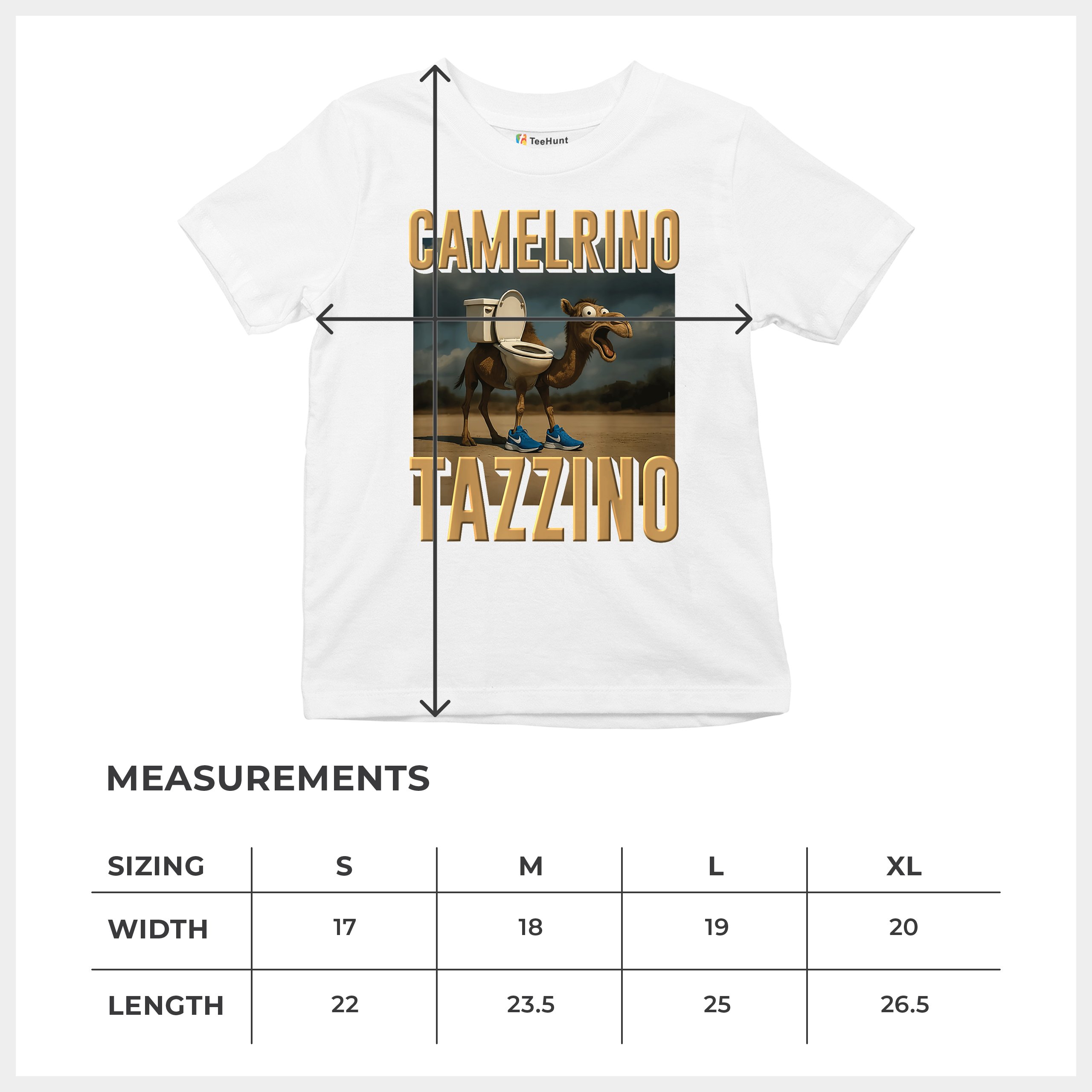 Camelrino Tazzino Youth T-shirt Fun Italian Brainrot Gen Z Alpha Meme Kids - Picture 29 of 50