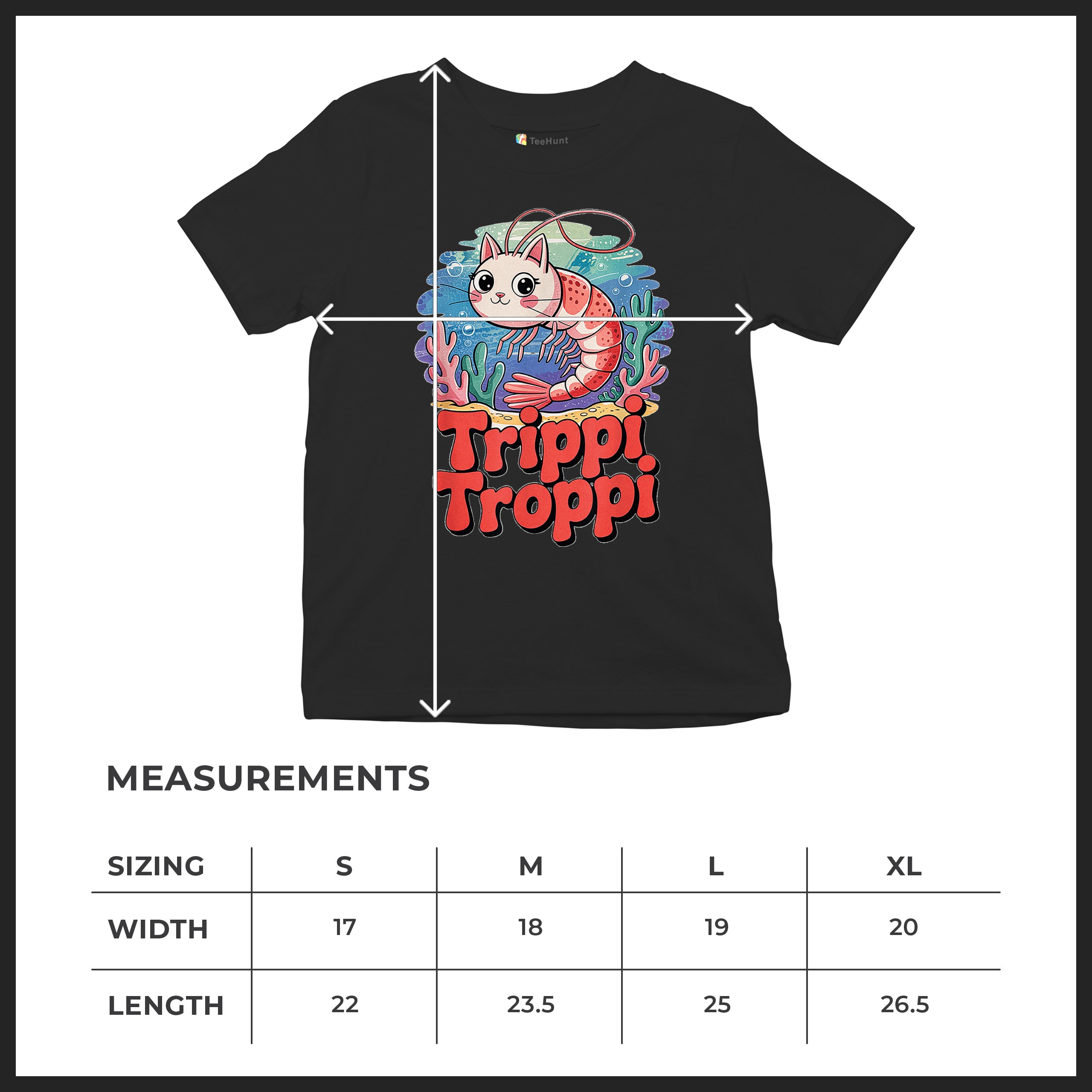 Trippi Troppi Shrim Cat Youth T-shirt Fun Italian Brainrot Gen Z Alpha Kids - Picture 8 of 50