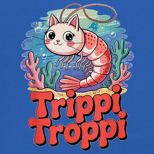 Trippi Troppi Shrim Cat Youth T-shirt Fun Italian Brainrot Gen Z Alpha Kids - Picture 39 of 50