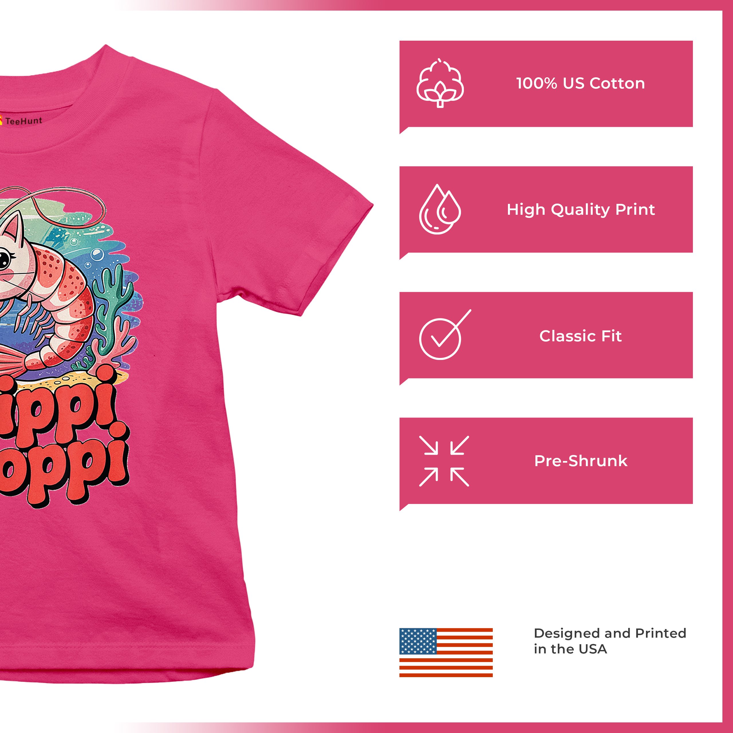 Trippi Troppi Shrim Cat Youth T-shirt Fun Italian Brainrot Gen Z Alpha Kids - Picture 49 of 50
