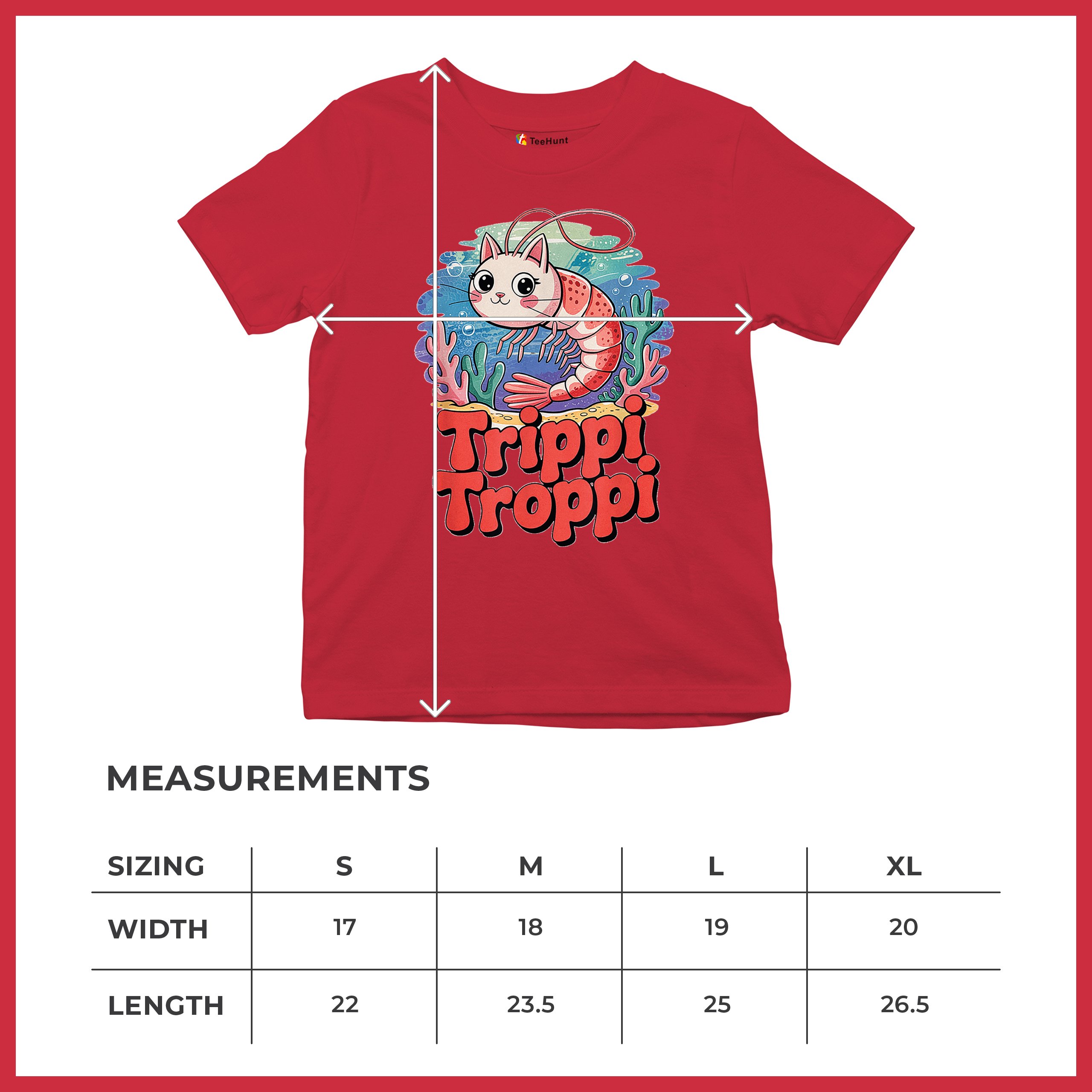 Trippi Troppi Shrim Cat Youth T-shirt Fun Italian Brainrot Gen Z Alpha Kids - Picture 22 of 50