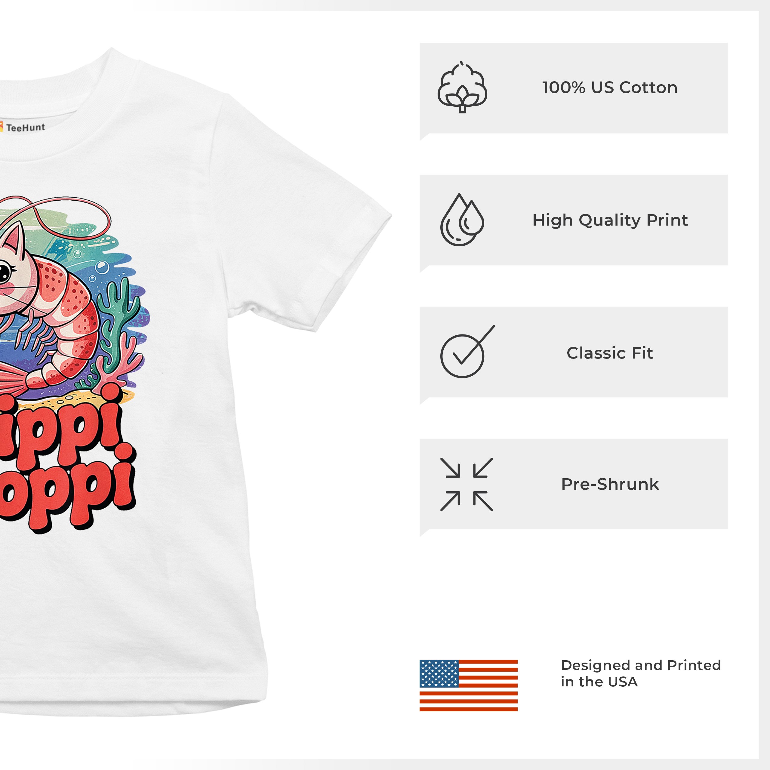 Trippi Troppi Shrim Cat Youth T-shirt Fun Italian Brainrot Gen Z Alpha Kids - Picture 28 of 50