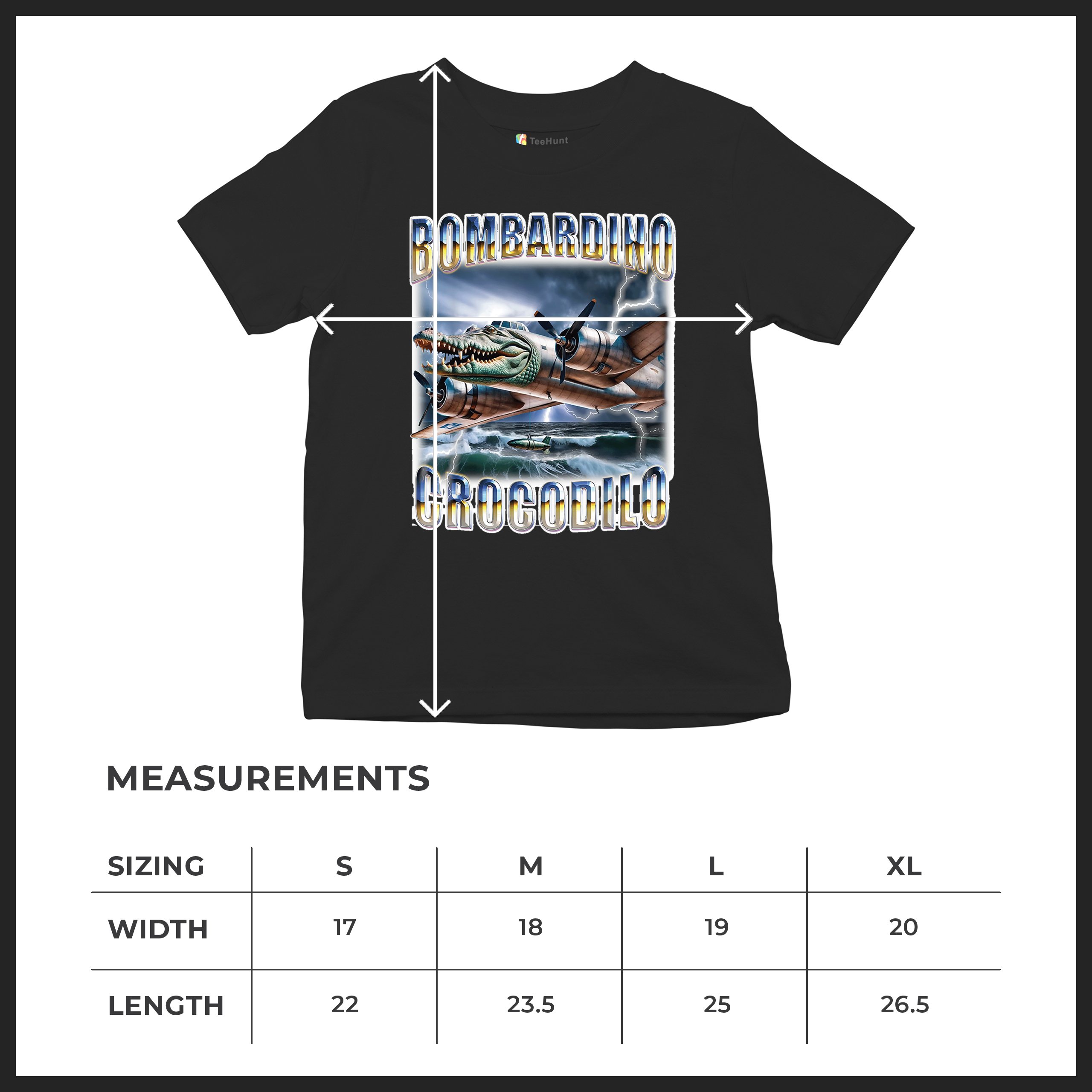 Bombardino Crocodilo Youth T-shirt Italian Brainrot Gen Z Alpha Meme Kids - Picture 15 of 50