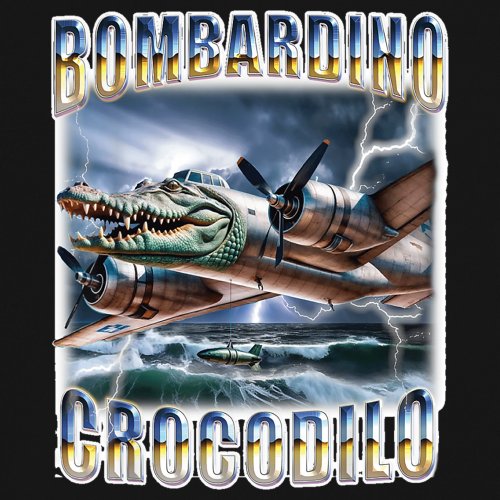 Bombardino Crocodilo Youth T-shirt Italian Brainrot Gen Z Alpha Meme Kids - Picture 11 of 50