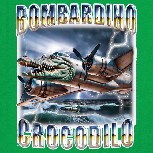 Bombardino Crocodilo Youth T-shirt Italian Brainrot Gen Z Alpha Meme Kids - Picture 32 of 50