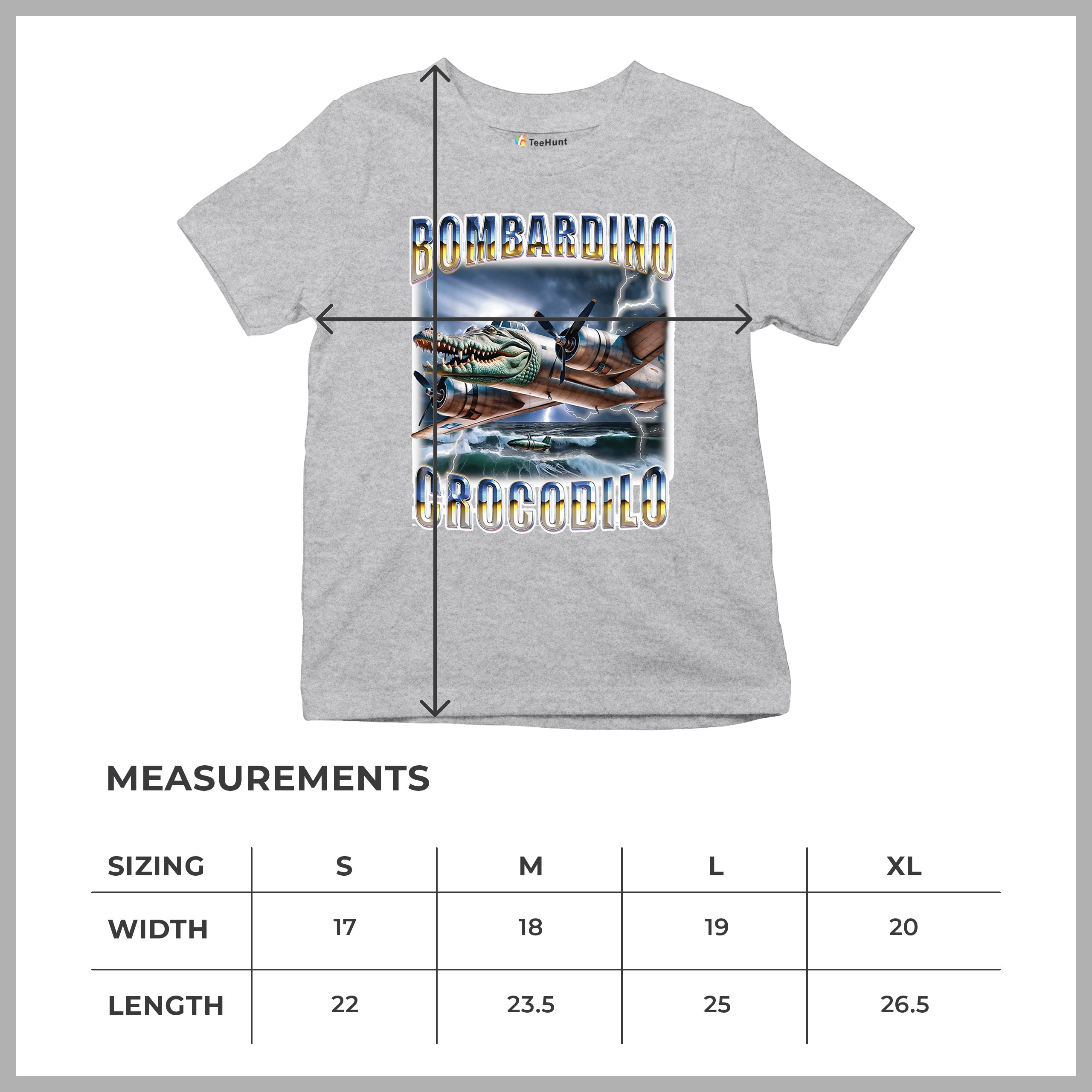 Bombardino Crocodilo Youth T-shirt Italian Brainrot Gen Z Alpha Meme Kids - Picture 8 of 50