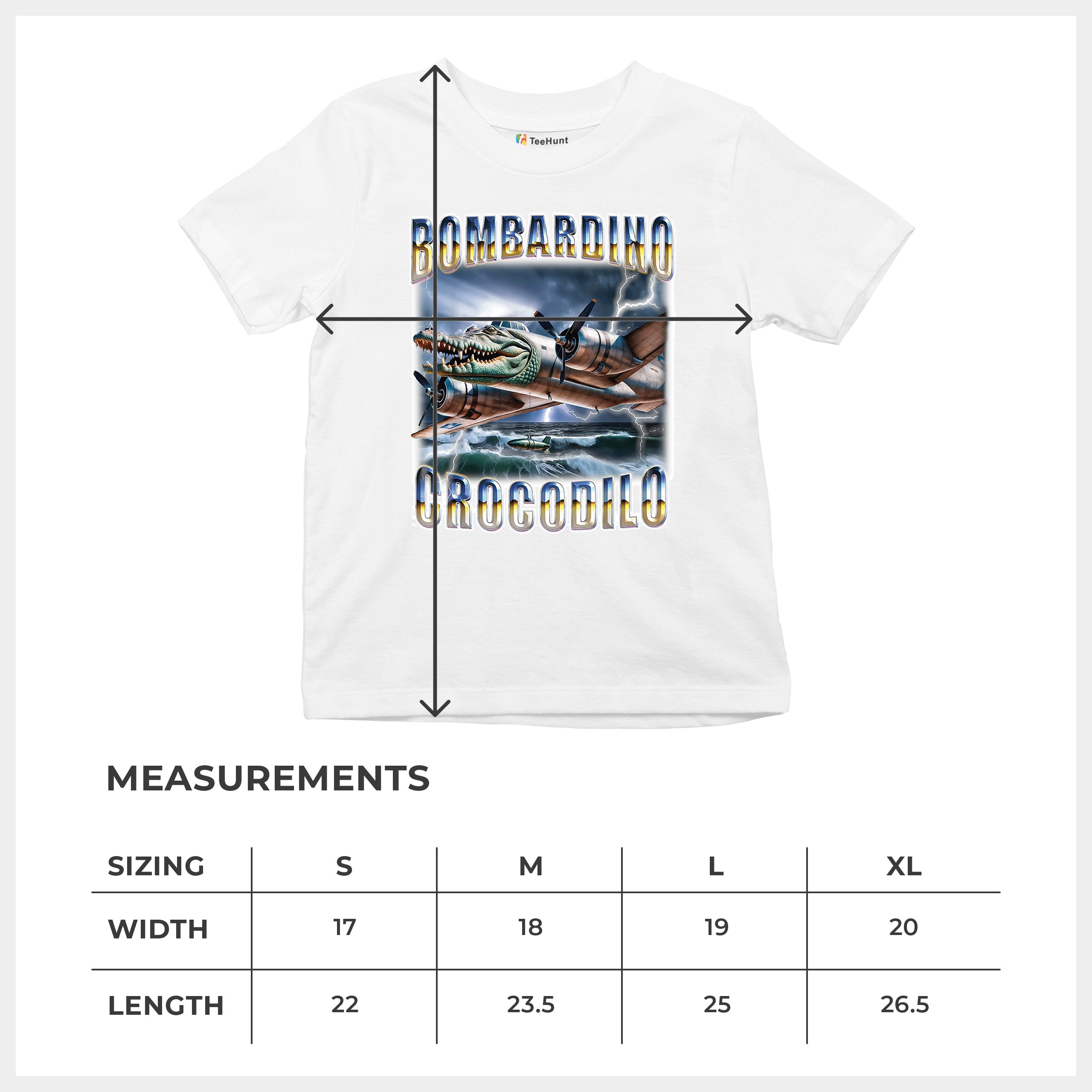 Bombardino Crocodilo Youth T-shirt Italian Brainrot Gen Z Alpha Meme Kids - Picture 29 of 50