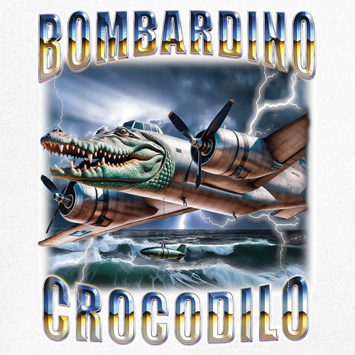 Bombardino Crocodilo Youth T-shirt Italian Brainrot Gen Z Alpha Meme Kids - Picture 25 of 50