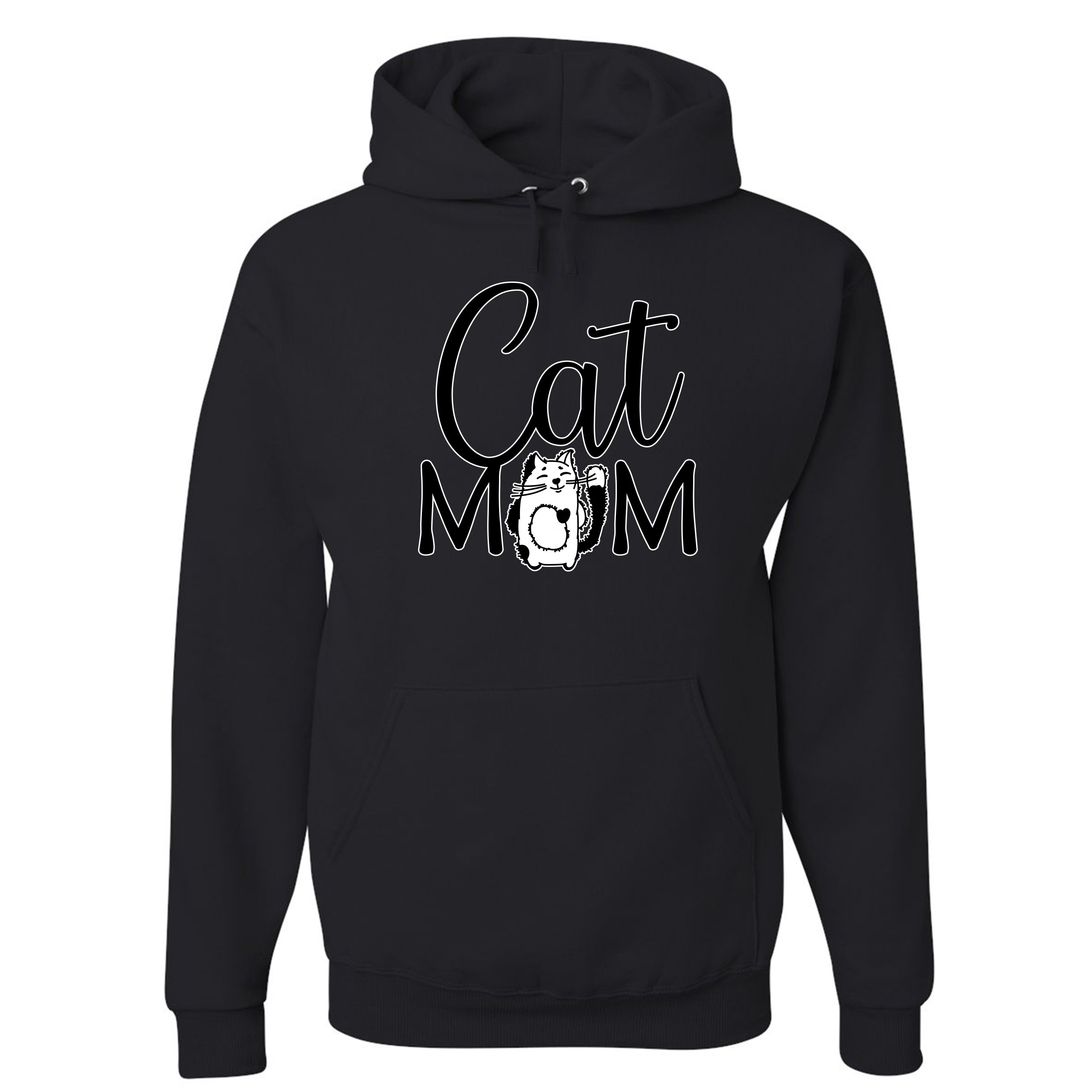 Cat Mom Sweatshirt Mother's Day Fur Mama Cat Lover Kitty Hoodie - Picture 7 of 29