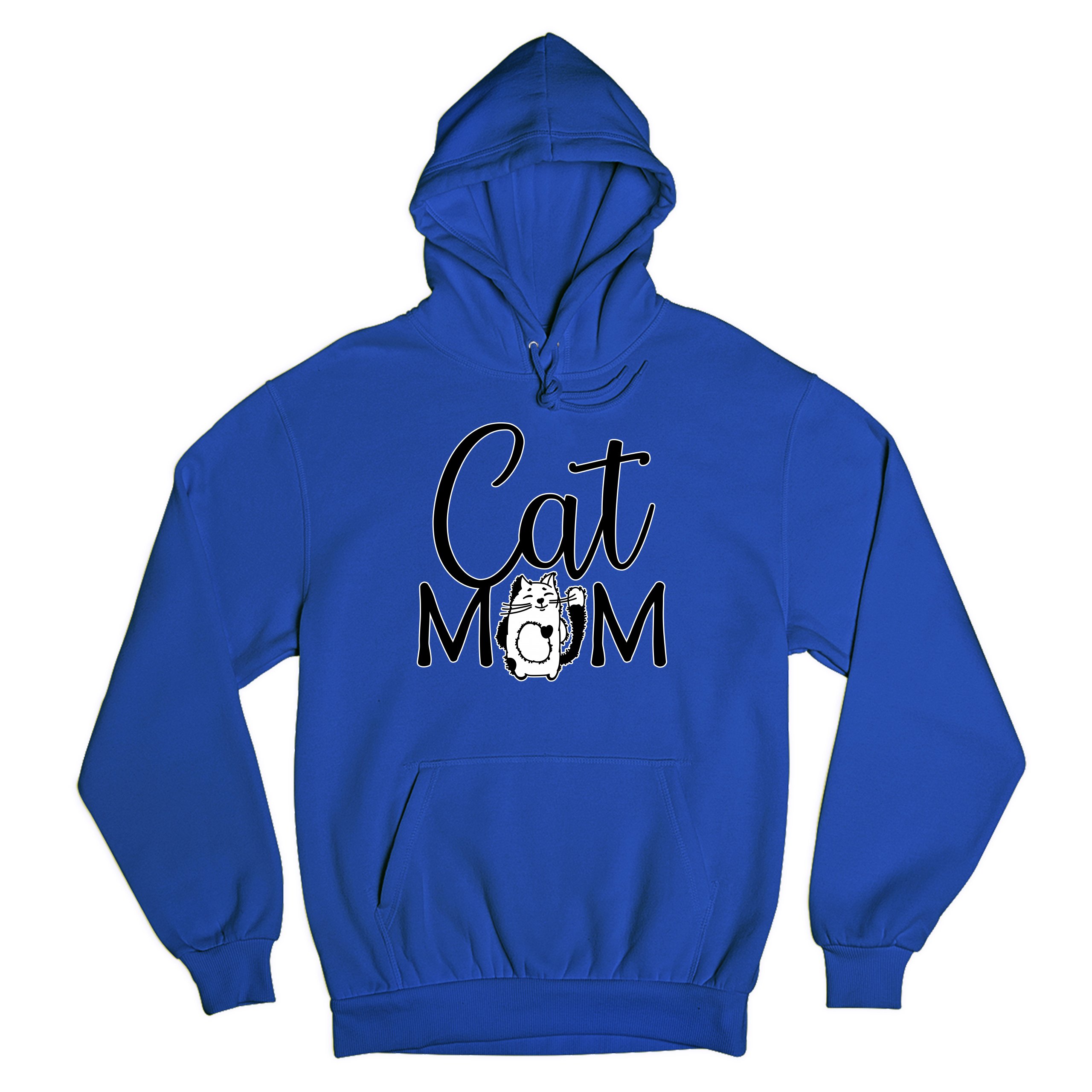 Cat Mom Sweatshirt Mother's Day Fur Mama Cat Lover Kitty Hoodie - Picture 22 of 29