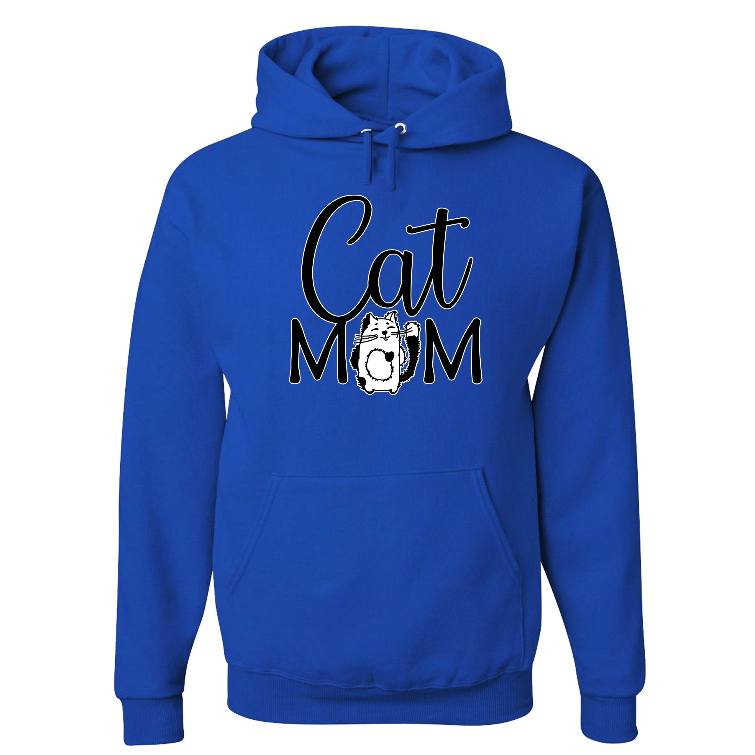 Cat Mom Sweatshirt Mother's Day Fur Mama Cat Lover Kitty Hoodie - Picture 23 of 29