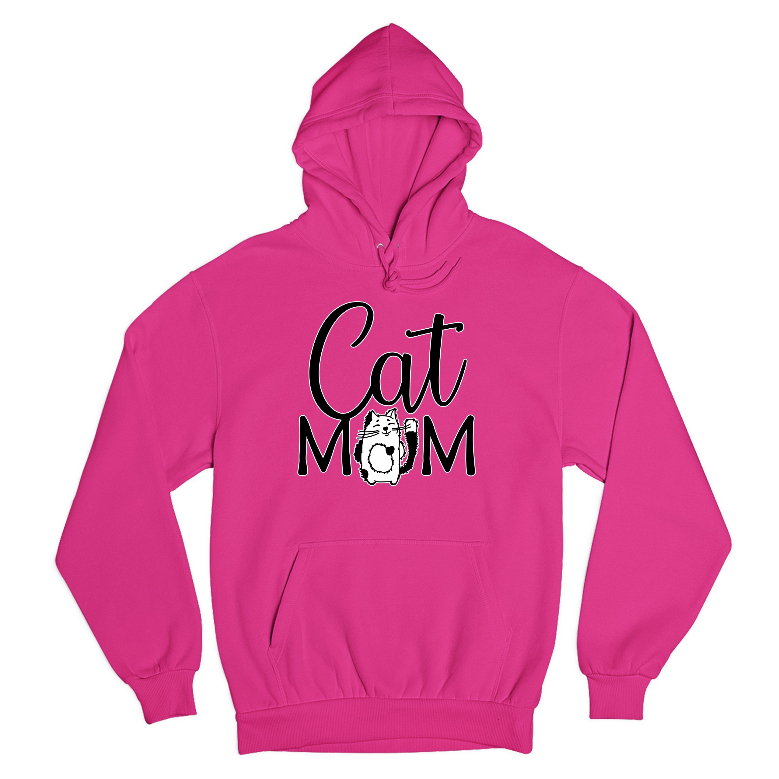 Cat Mom Sweatshirt Mother's Day Fur Mama Cat Lover Kitty Hoodie - Picture 26 of 29