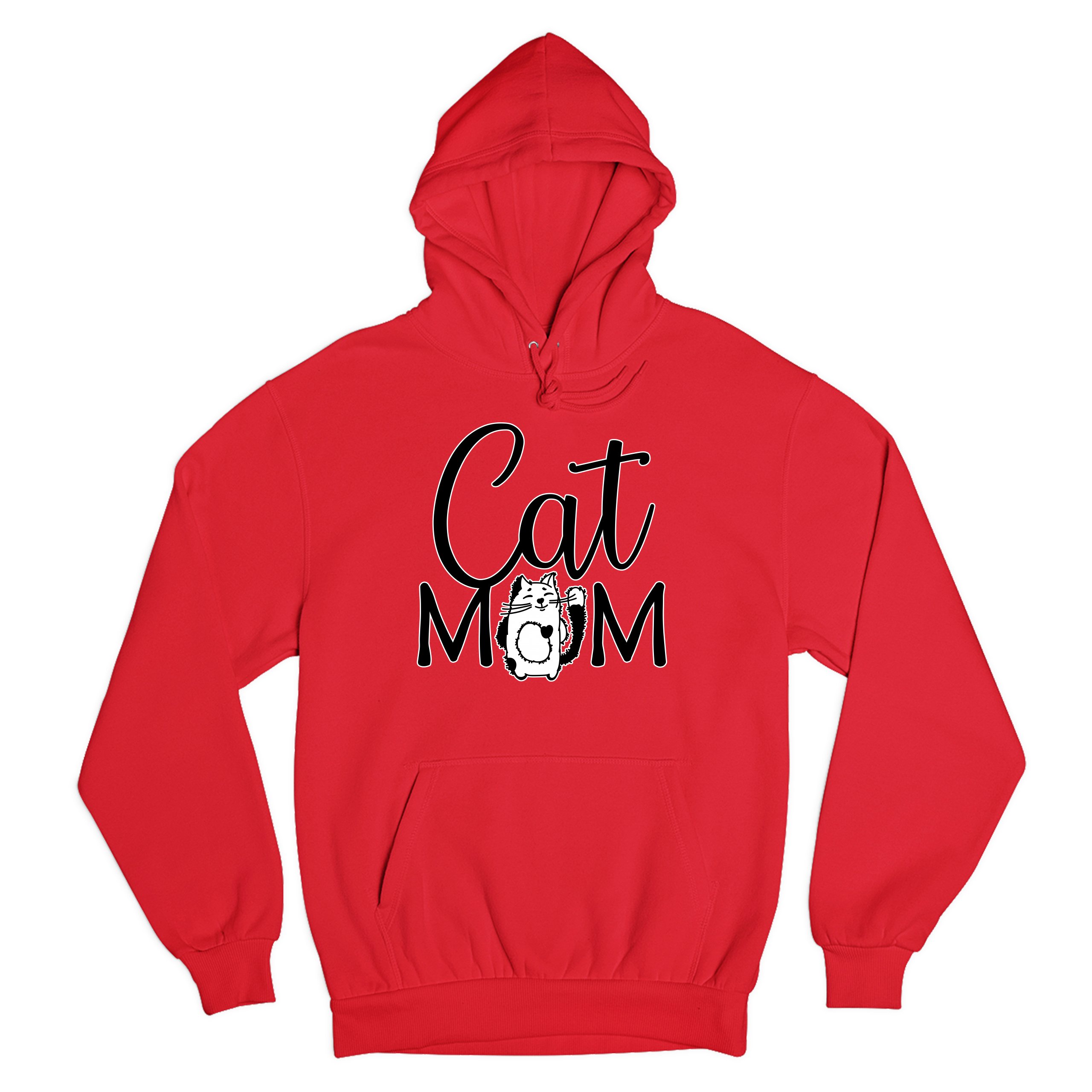 Cat Mom Sweatshirt Mother's Day Fur Mama Cat Lover Kitty Hoodie - Picture 18 of 29