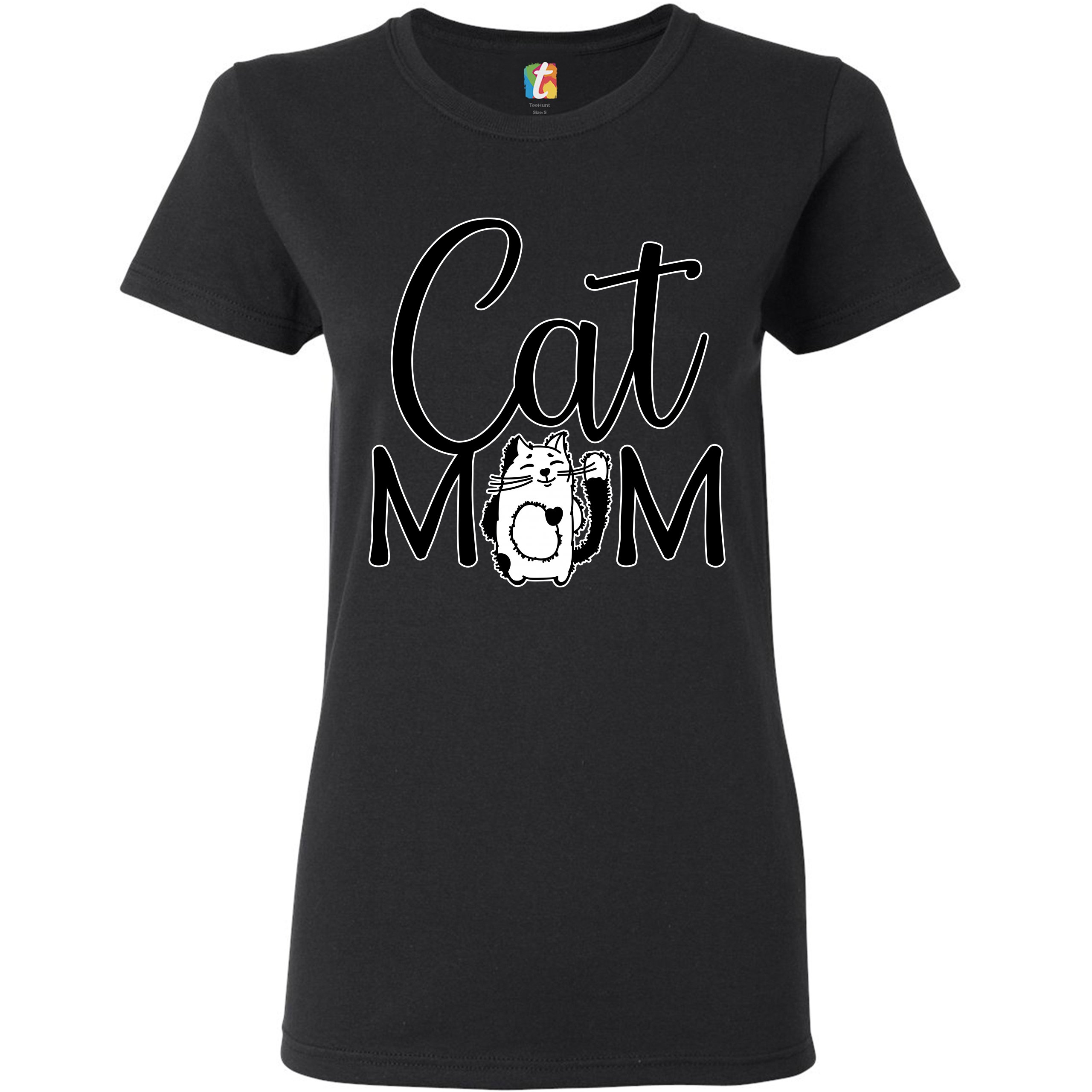 Cat Mom T-Shirt Mother's Day Fur Mama Cat Lover Kitty Women's Tee | eBay