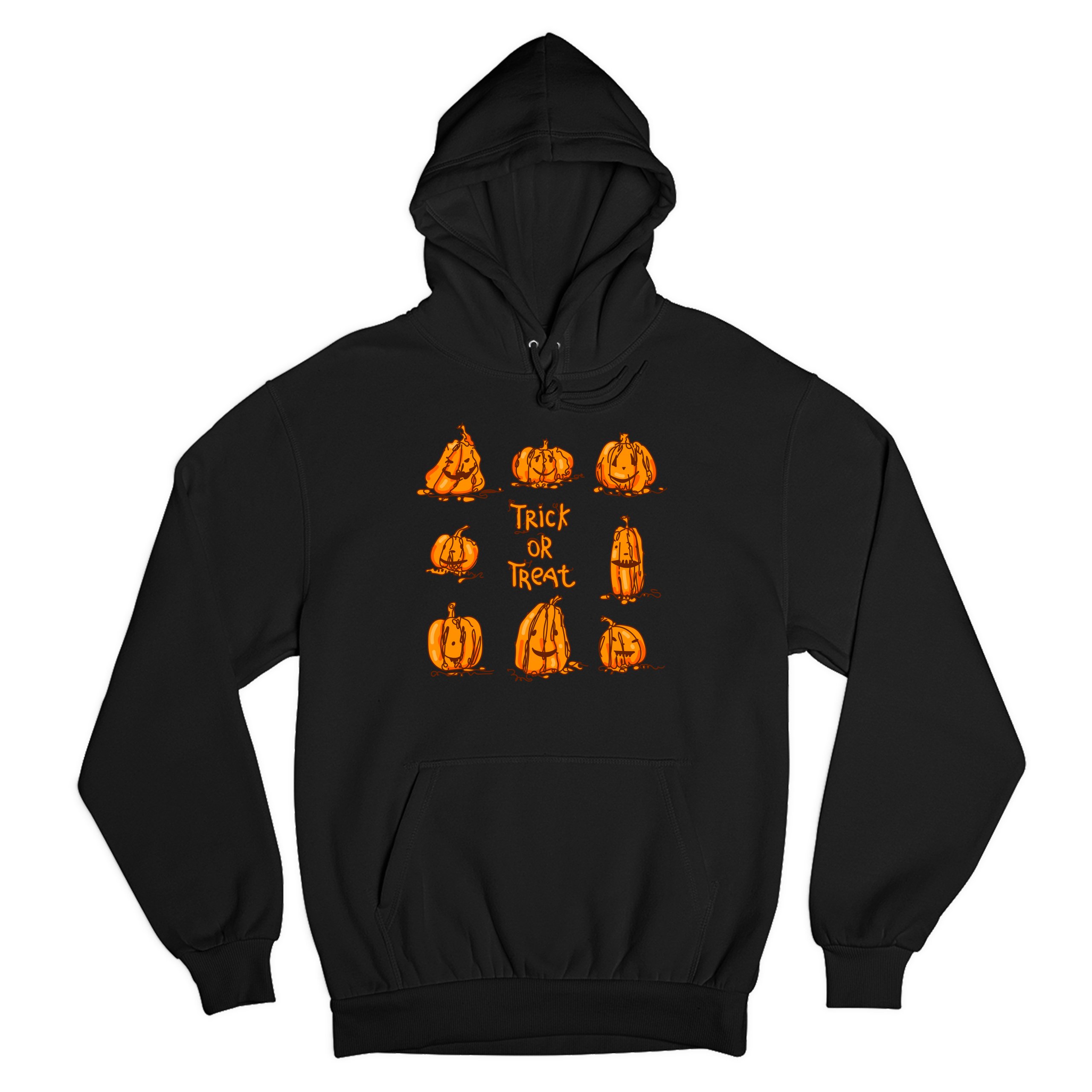 skeleton hands holding pumpkins sweatshirt