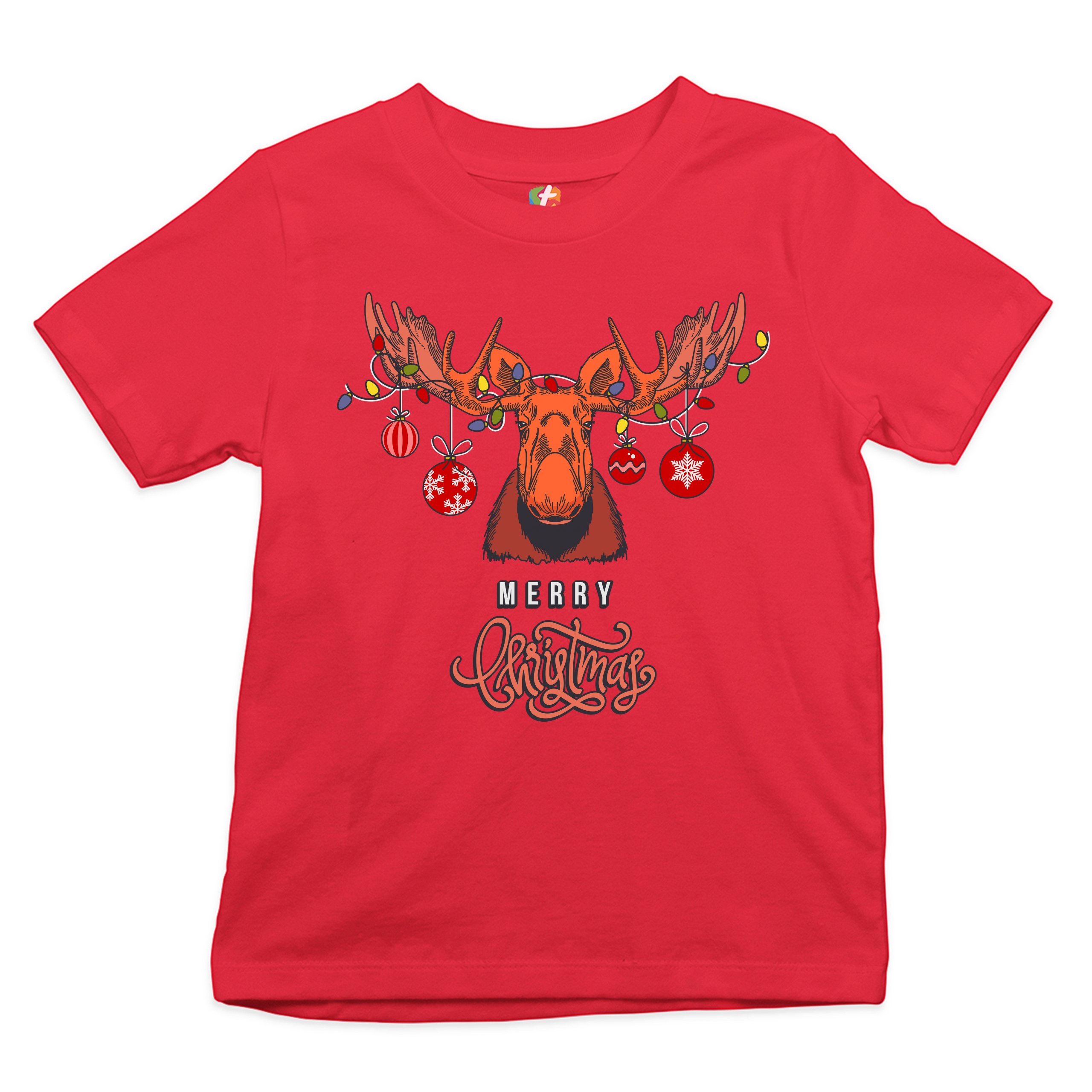 Merry Christmas Buck Youth T-shirt Reindeer Rudolph Holiday Spirit Kids - 第 2/29 張圖片